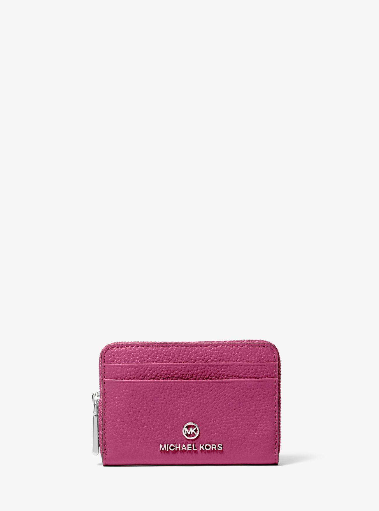 Mk small 2024 pebbled leather wallet