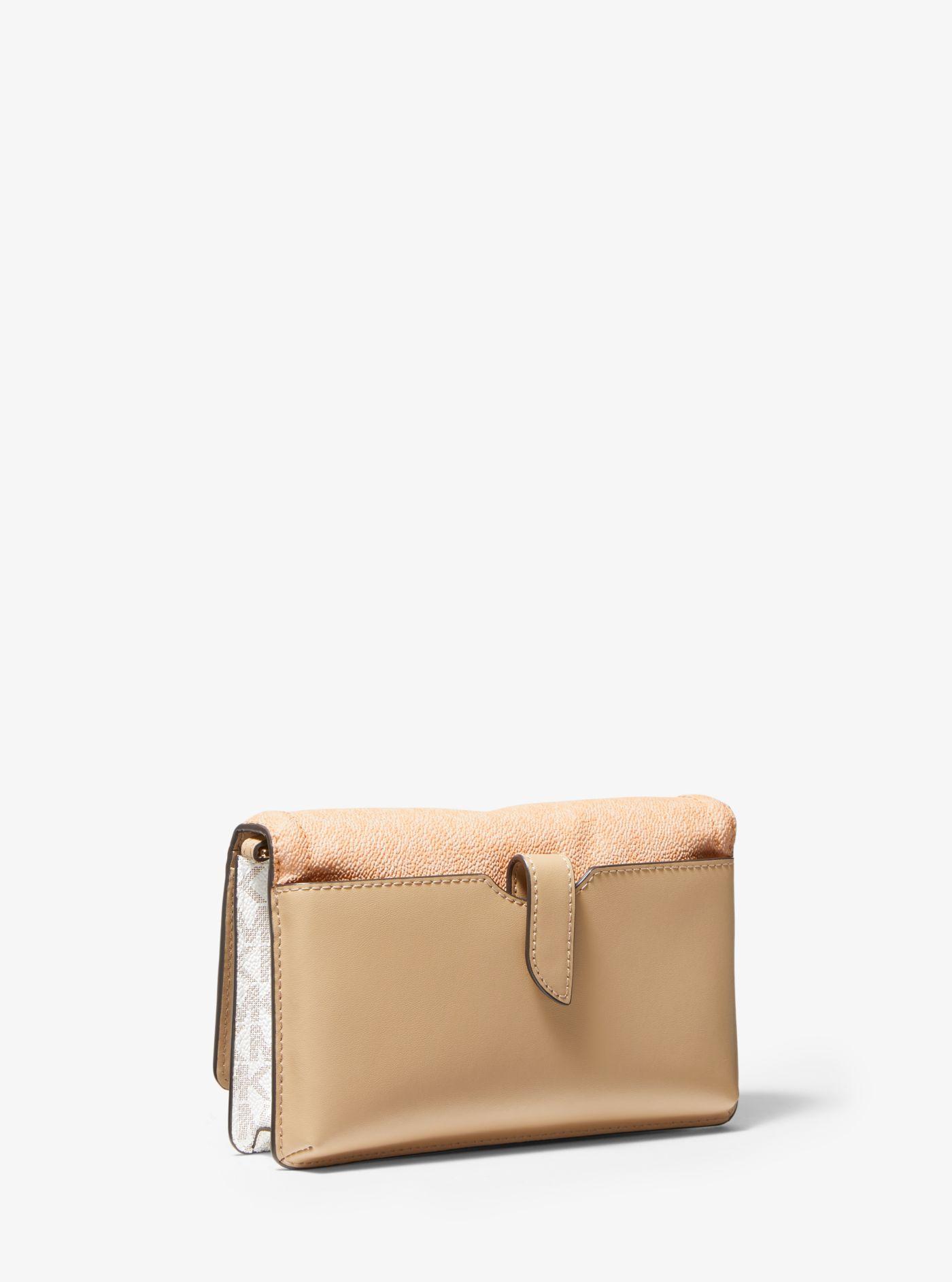 jet set medium printed logo smartphone crossbody bolsa