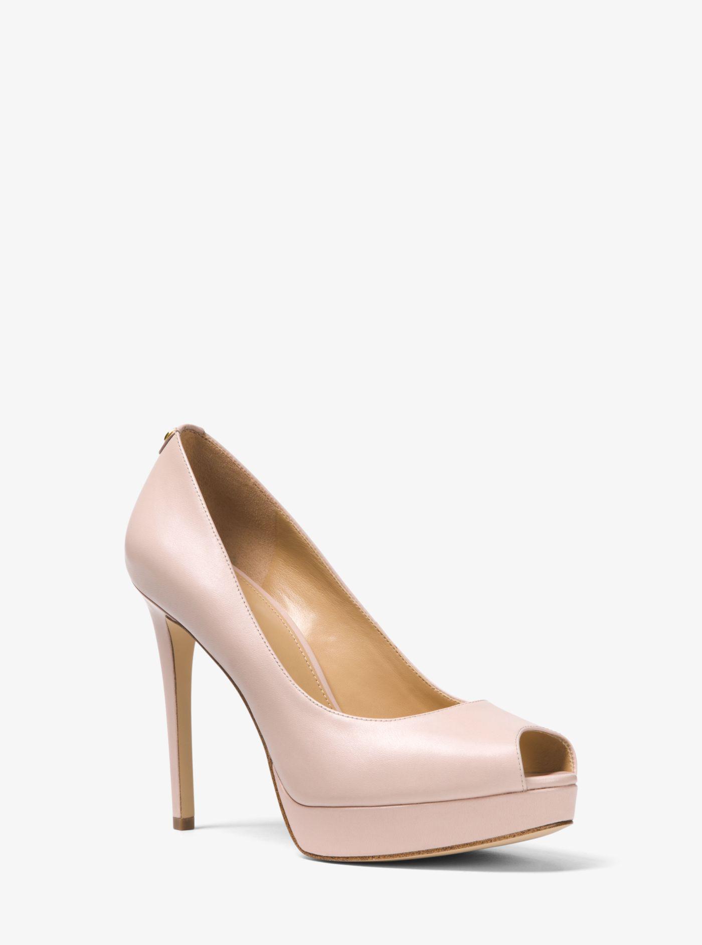 michael kors pumps peep toe