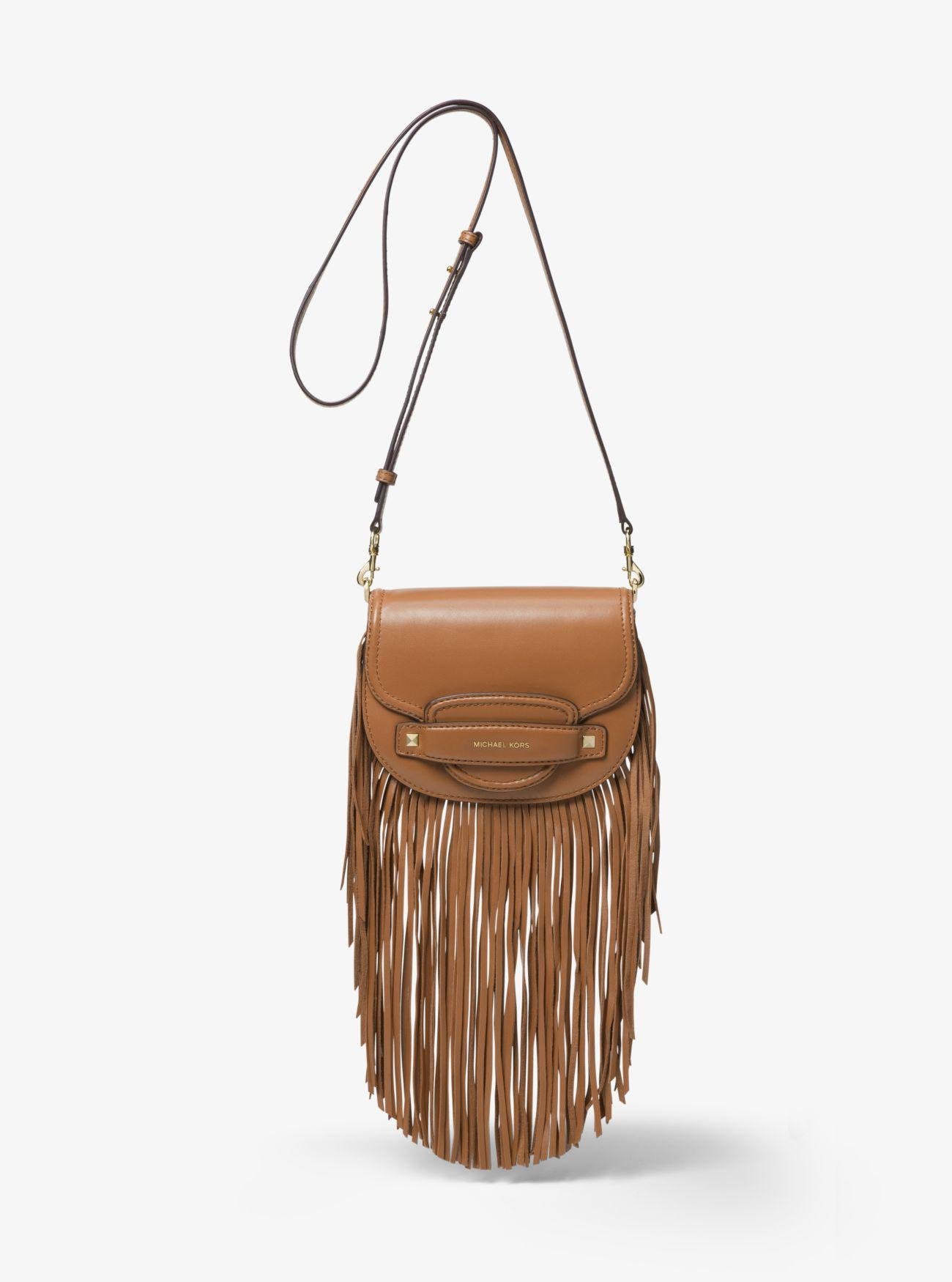 Michael kors cary small leather saddle bag sale