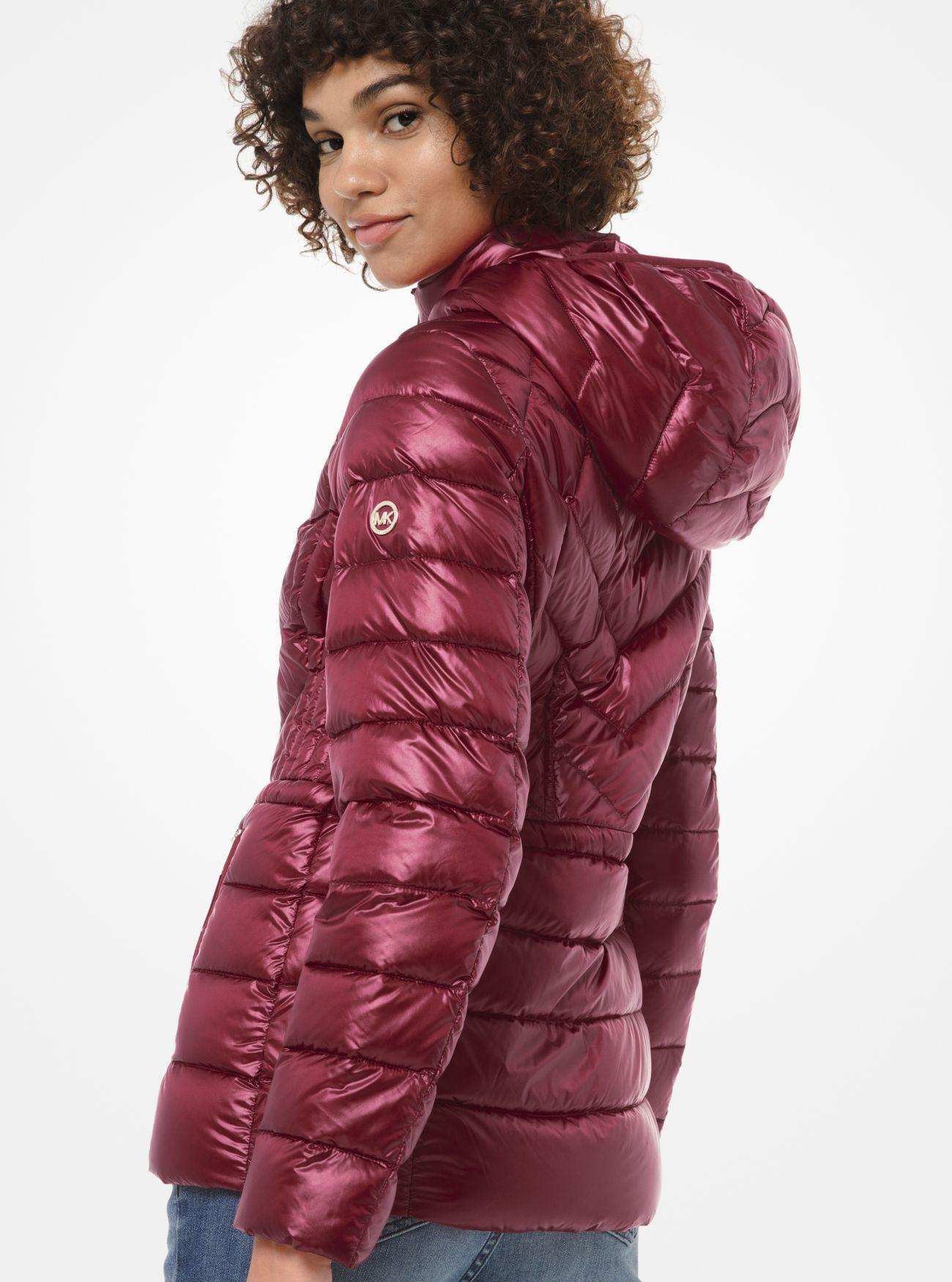 packable nylon puffer jacket michael kors