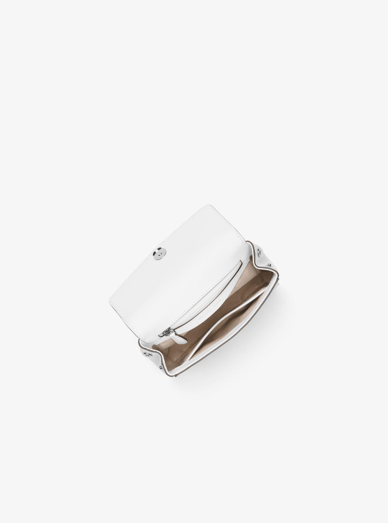 Michael Kors Ava Extra Small Saffiano Leather Crossbody - Optic White (220  BGN) ❤ liked on Polyvore featu…