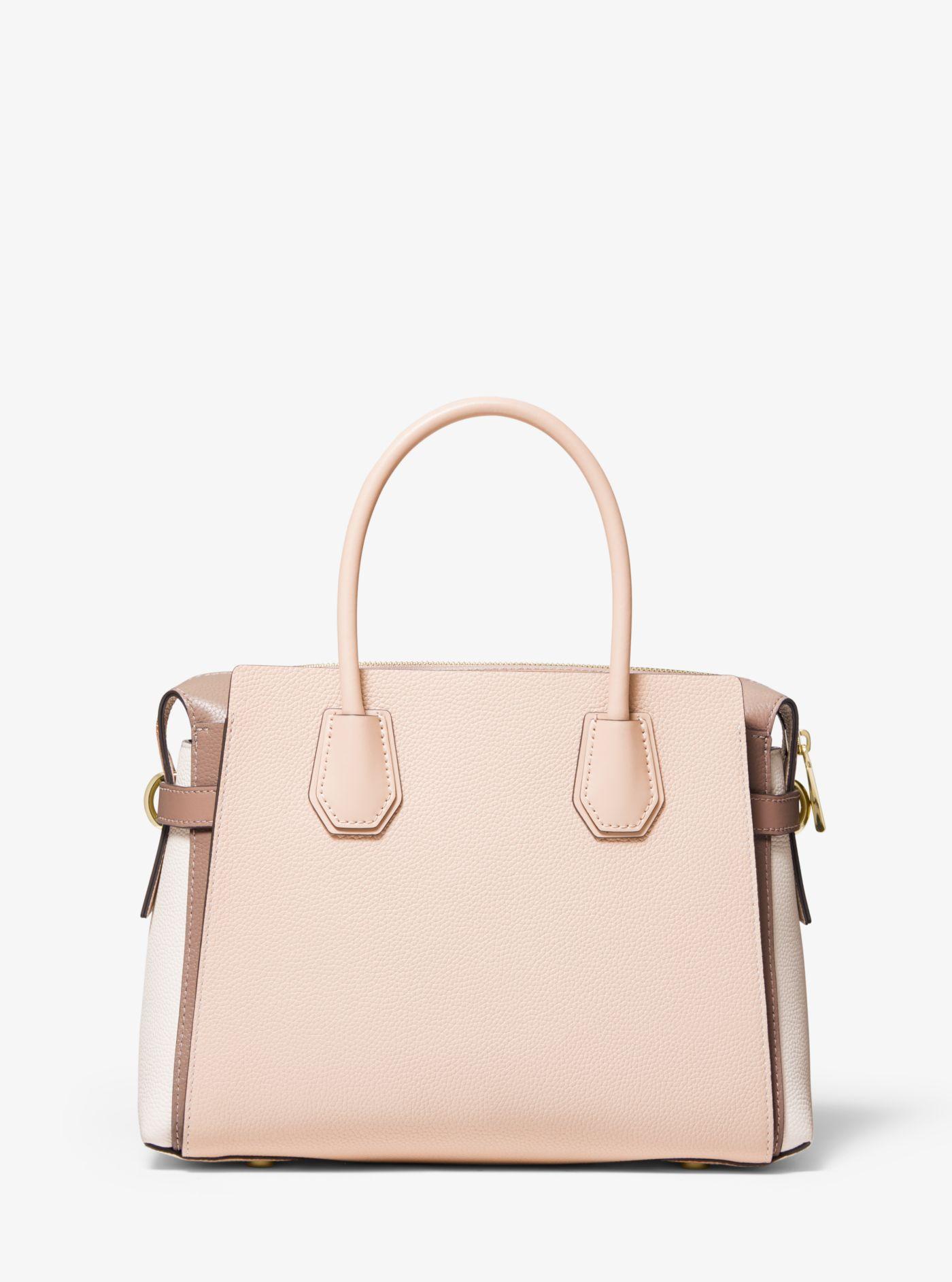 Michael kors mercer online belted pebble leather satchel