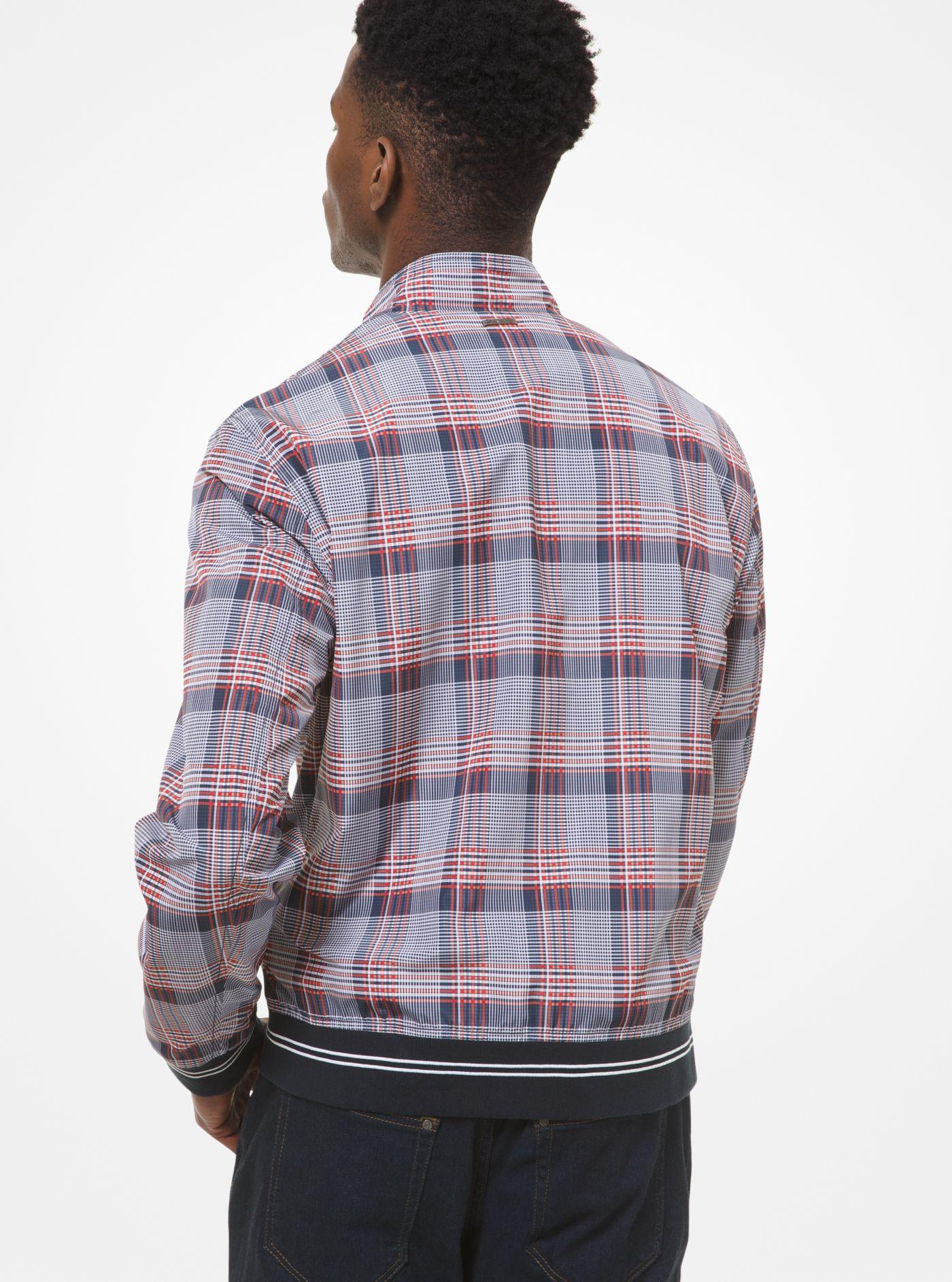 plaid harrington jacket