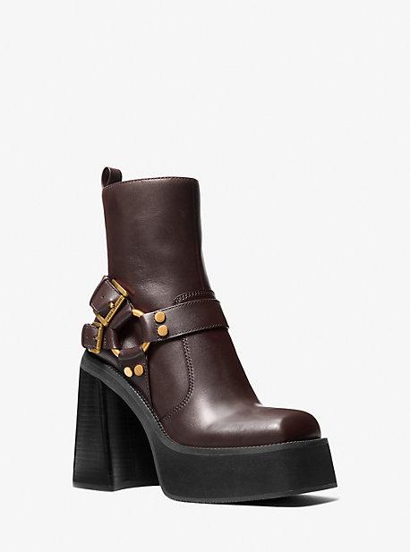 【送料&関税込】Michael Kors Crosby Moto Boot Crosby Leather Moto Boot | Michael Kors Canada [CA]
