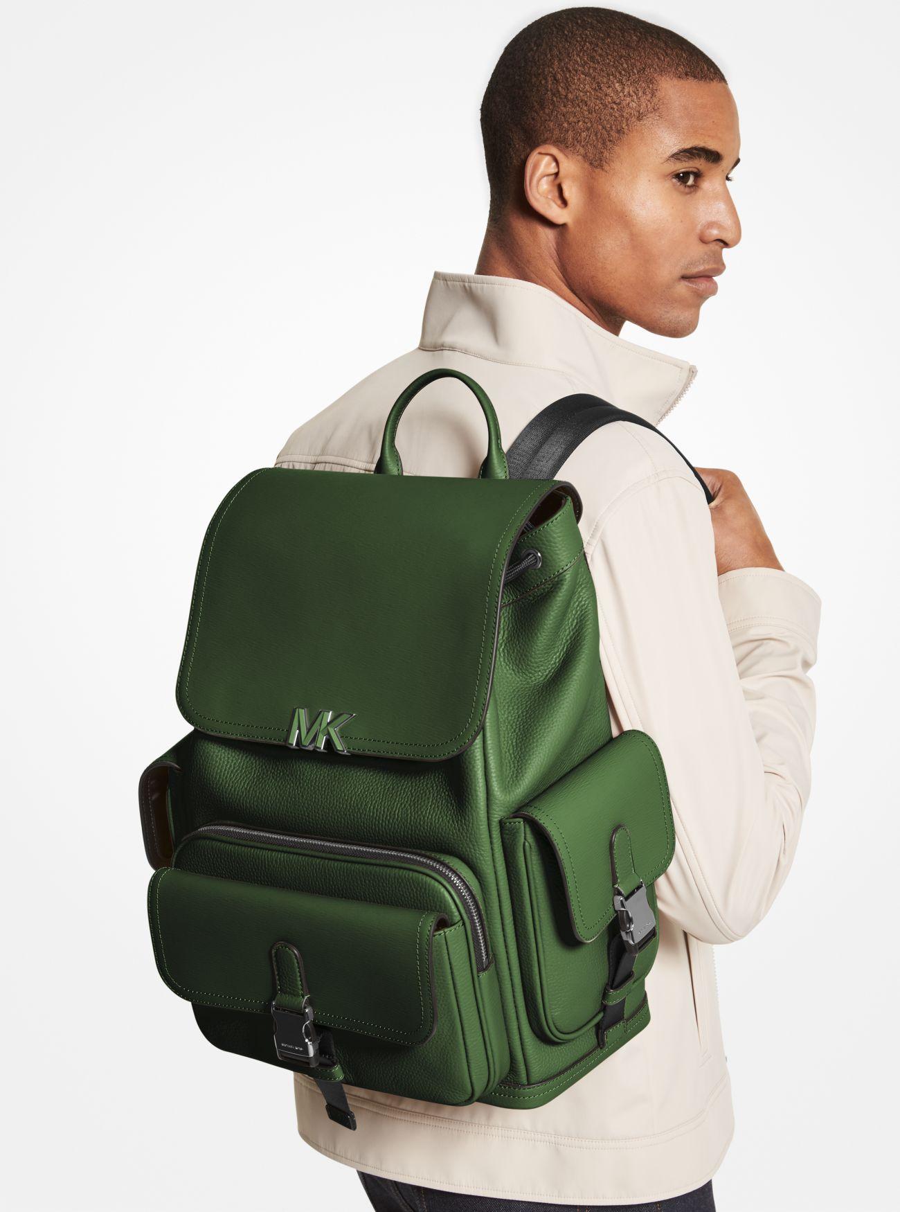 New Michael Kors running green leather backpack Michael Kors Green Polyester Backpack main image 3