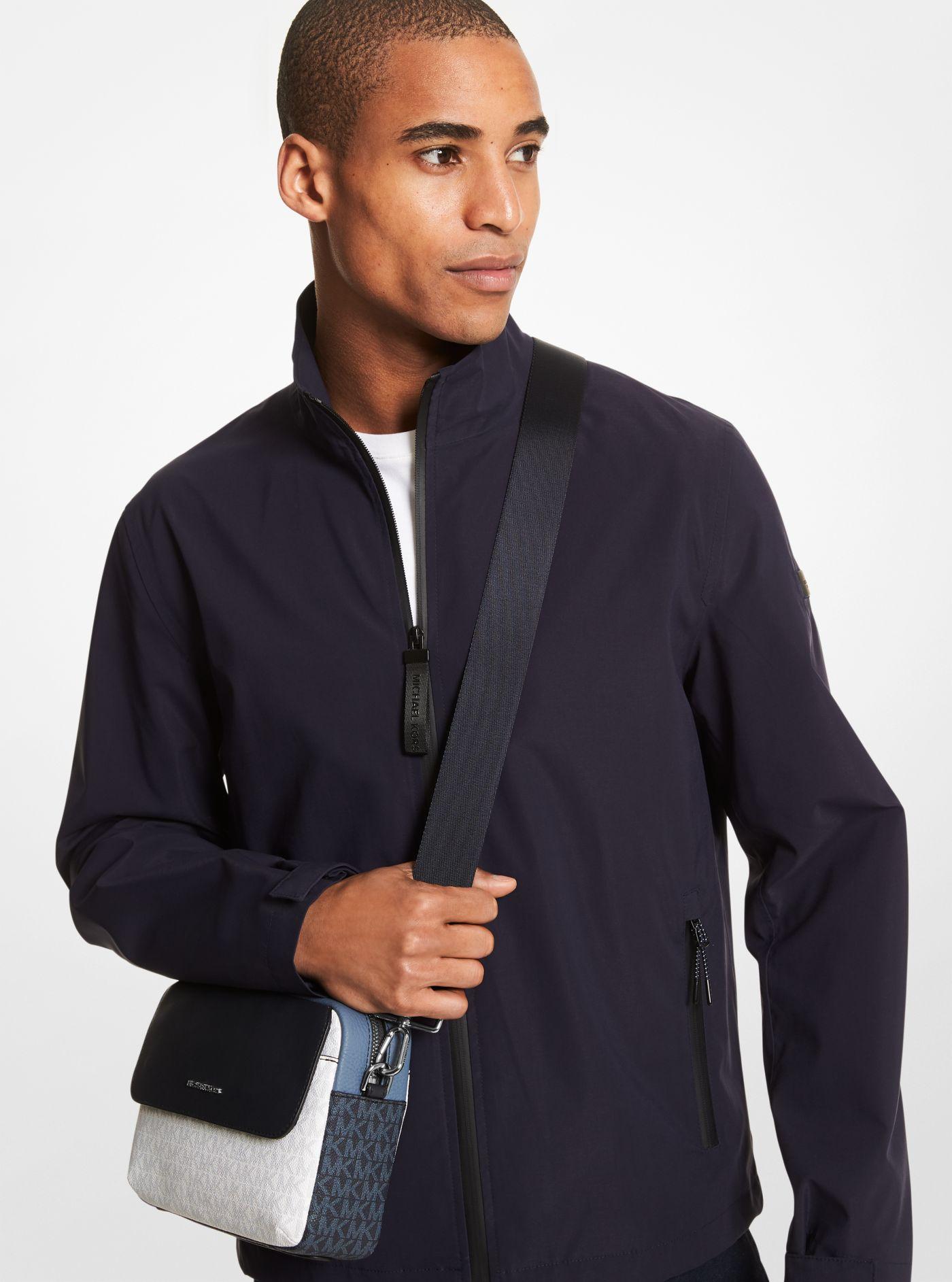 Michael Kors Hudson Color-block Logo And Leather Crossbody Bag for 