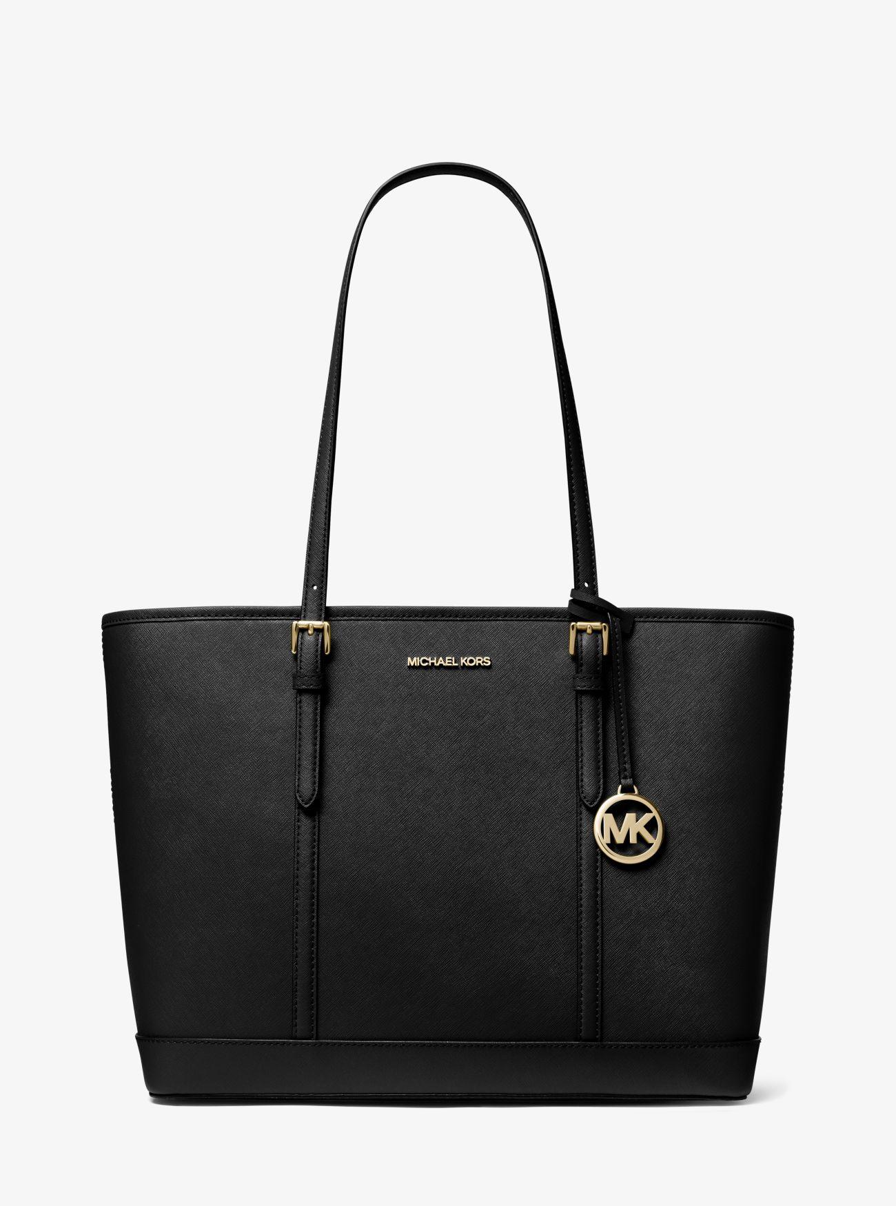 Michael Kors Jet Set Travel Large Saffiano Leather Tote Bag in