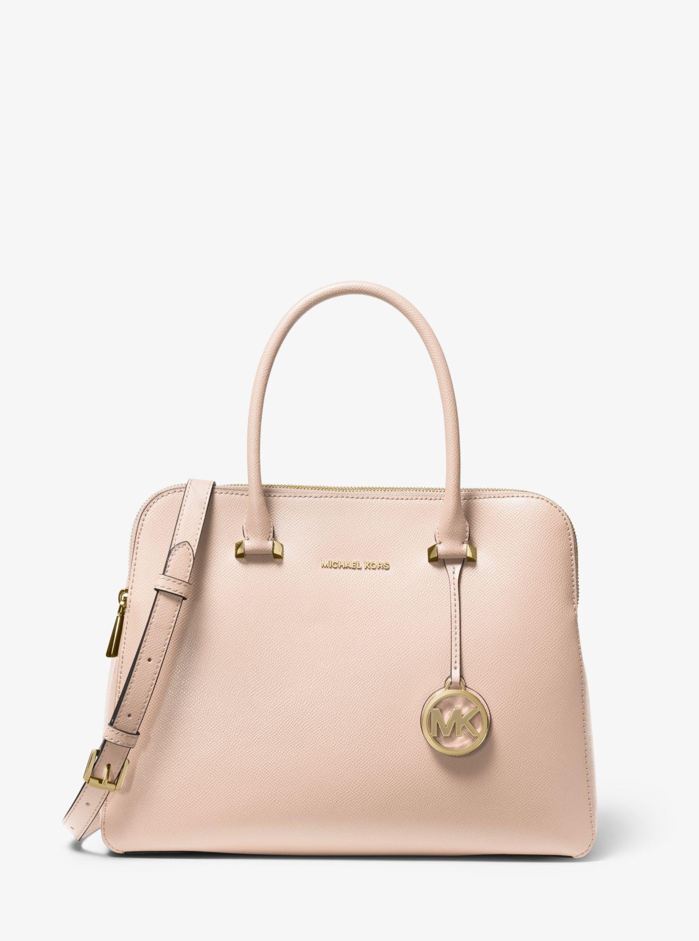 michael kors soft pink satchel