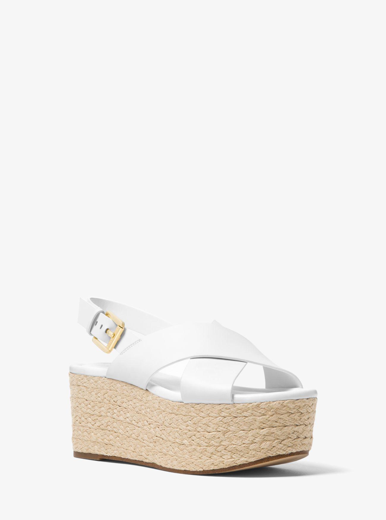 jodi leather espadrille wedge