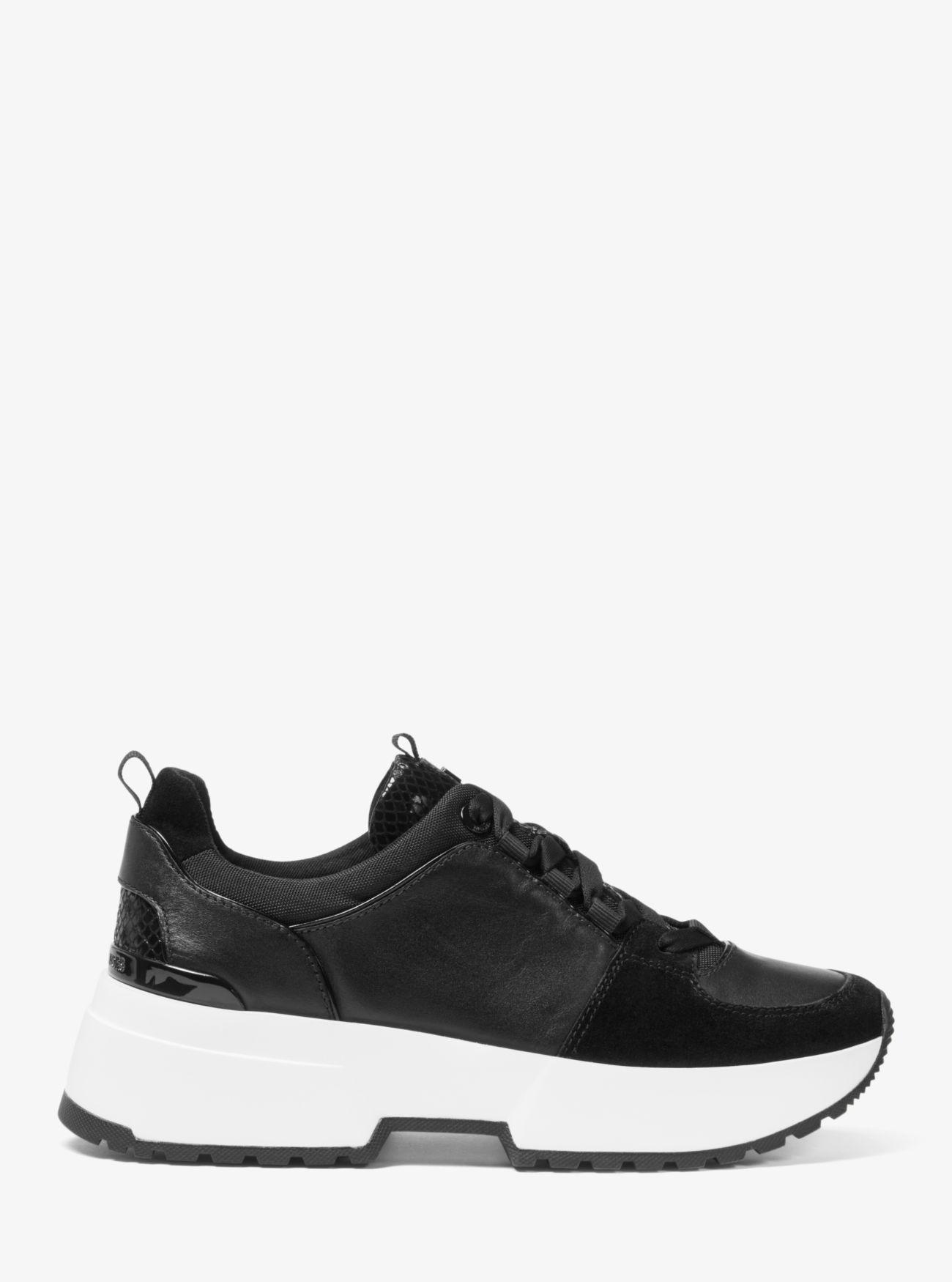 michael michael kors cosmo leather sneaker boot