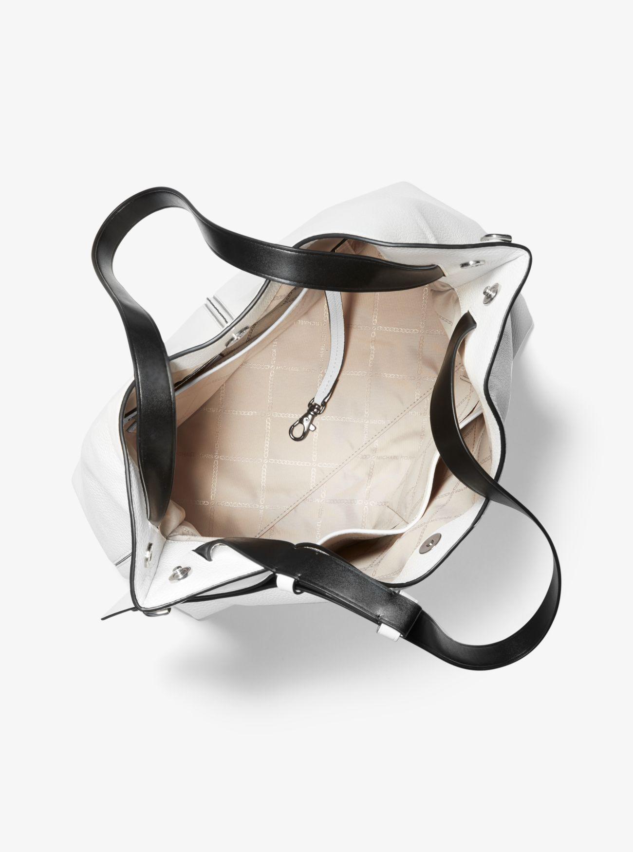downtown astor large leather shoulder bag