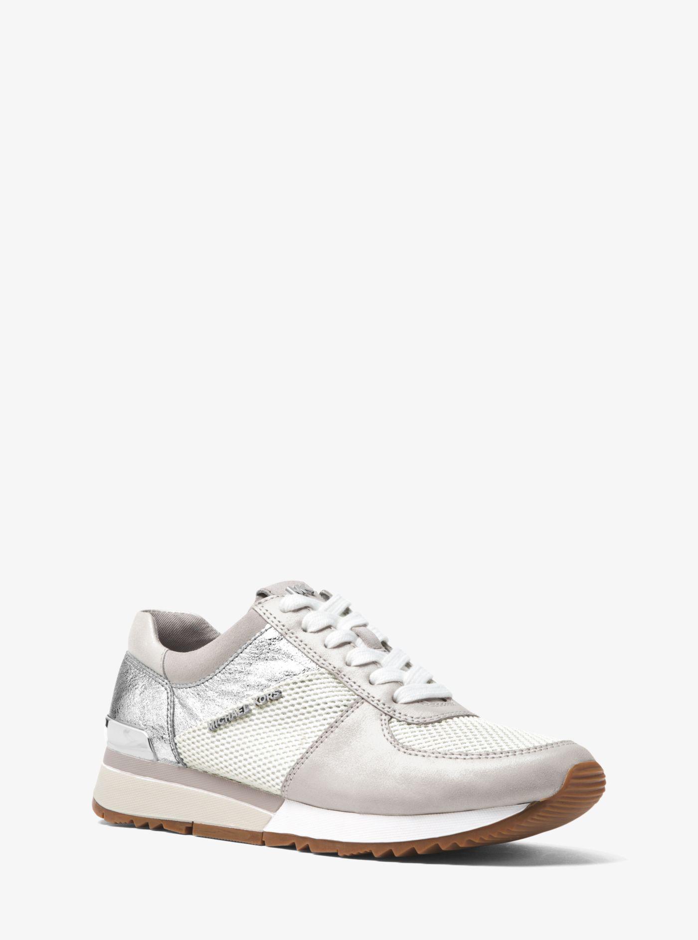 allie metallic leather sneaker