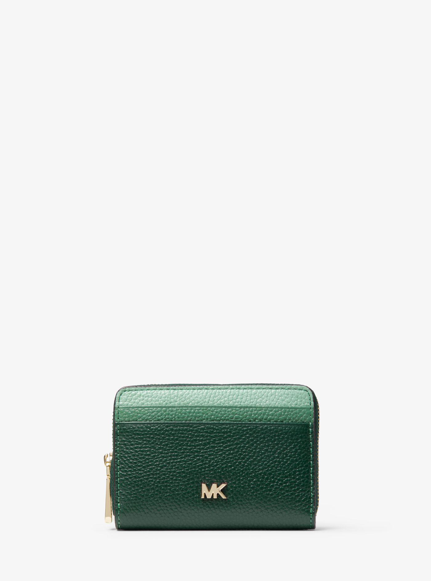 michael kors small pebbled leather wallet