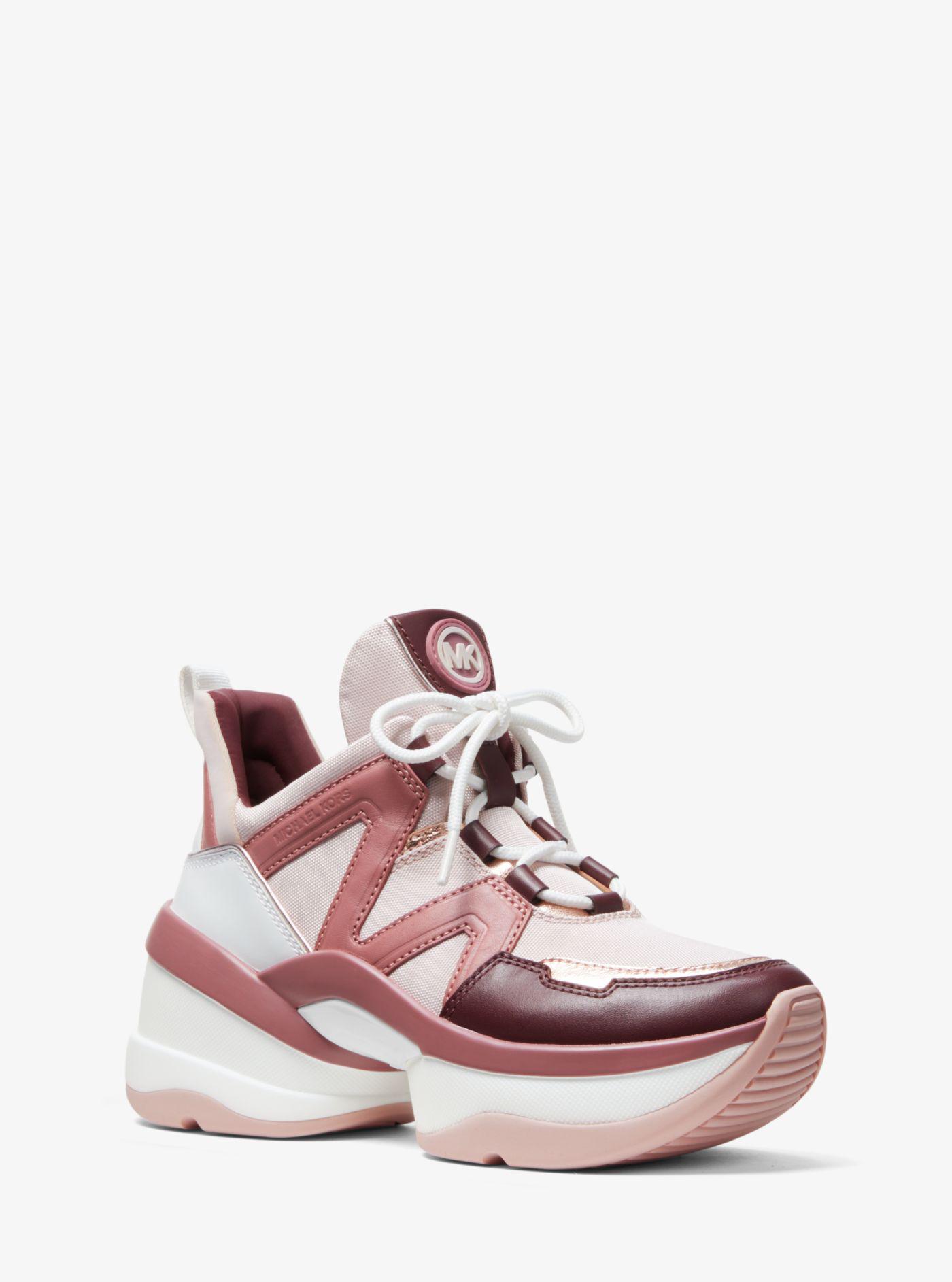 mk sneakers pink