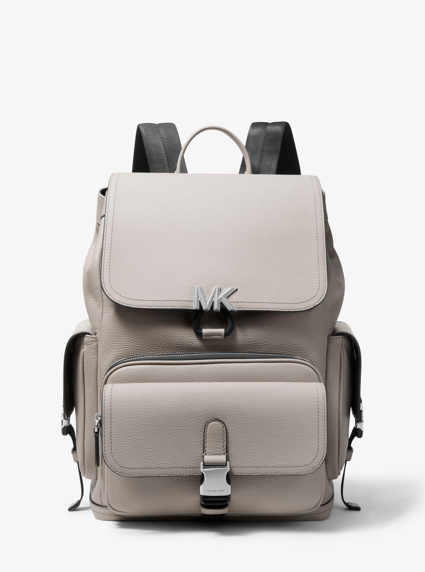 Michael Kors Hudson Leather Backpack in Gray for Men Lyst