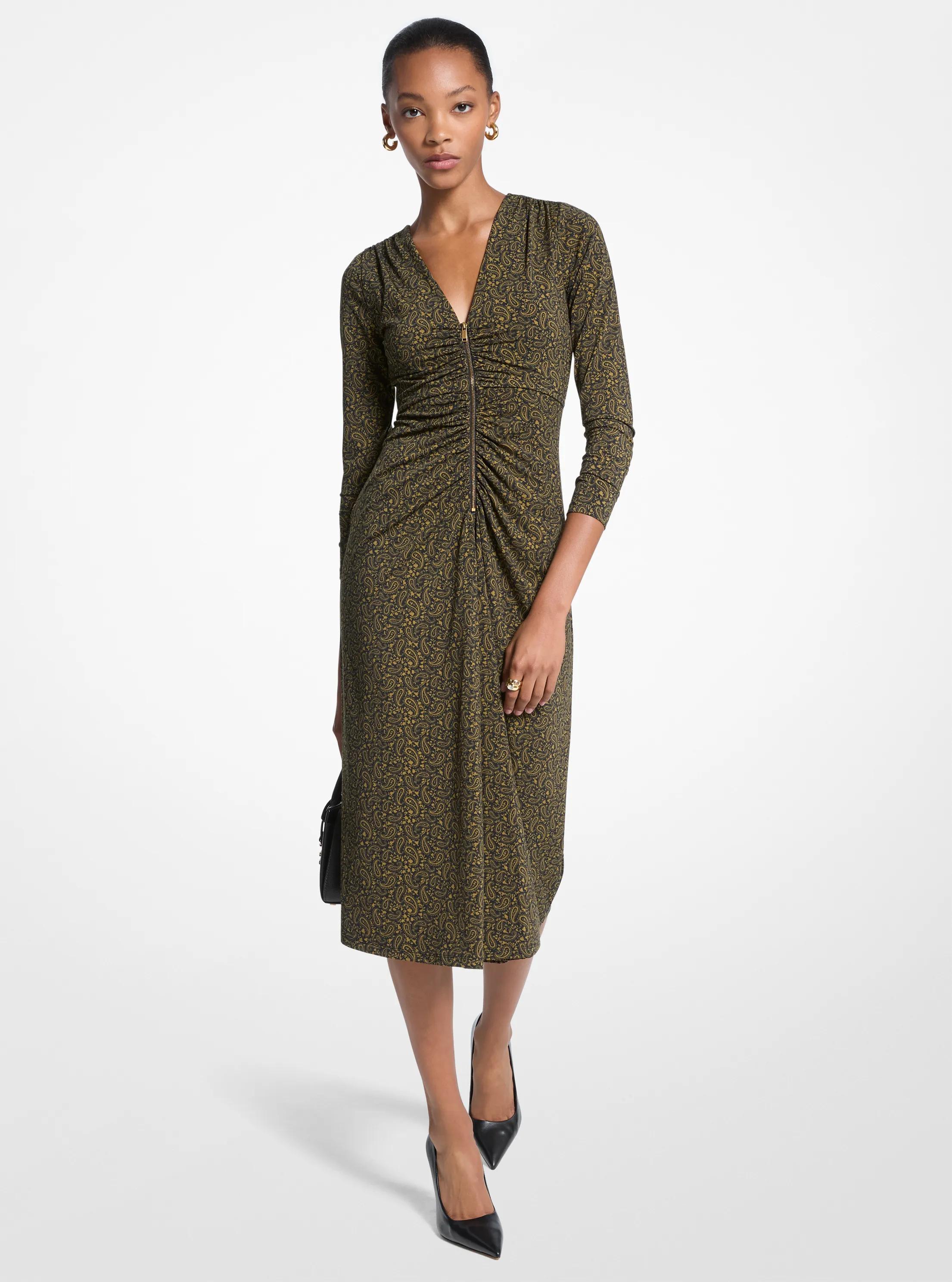 michael kors green wrap dress Wrap Dress + Jewelry GIVEAWAY!