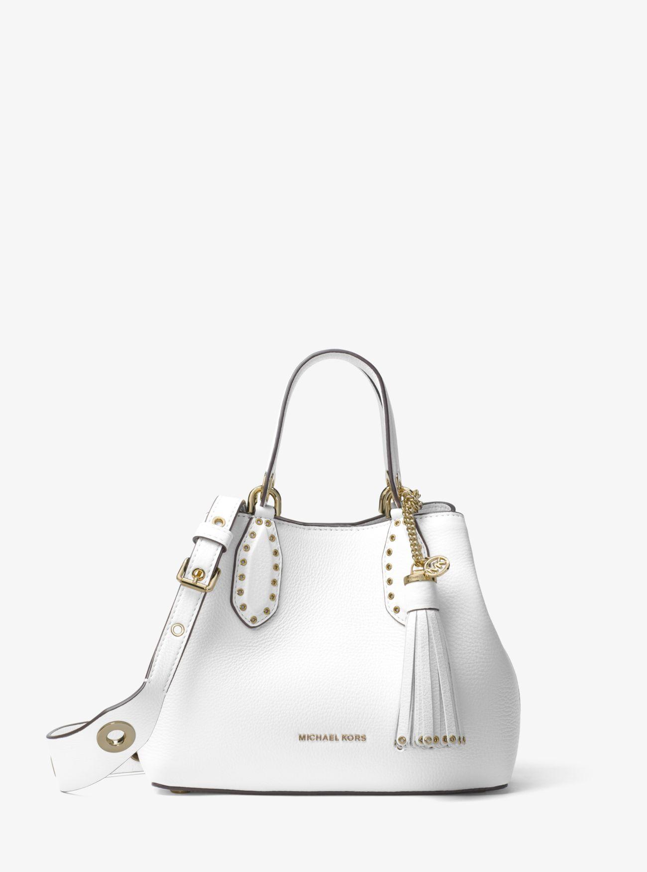 michael kors maxine small pebbled leather satchel