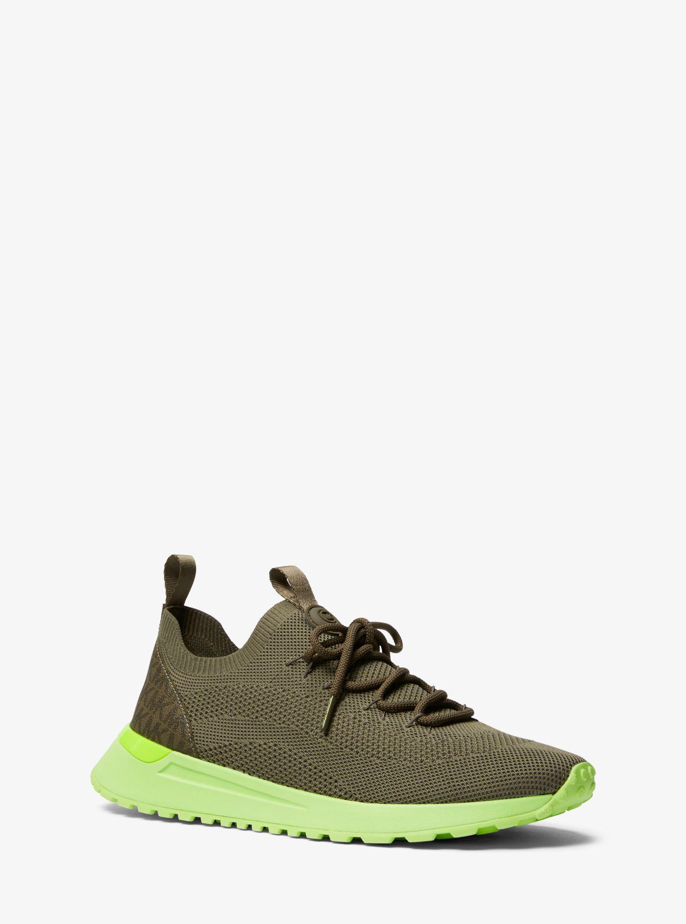 Michael Kors Dax Knit Slipon Trainer in Green for Men Lyst
