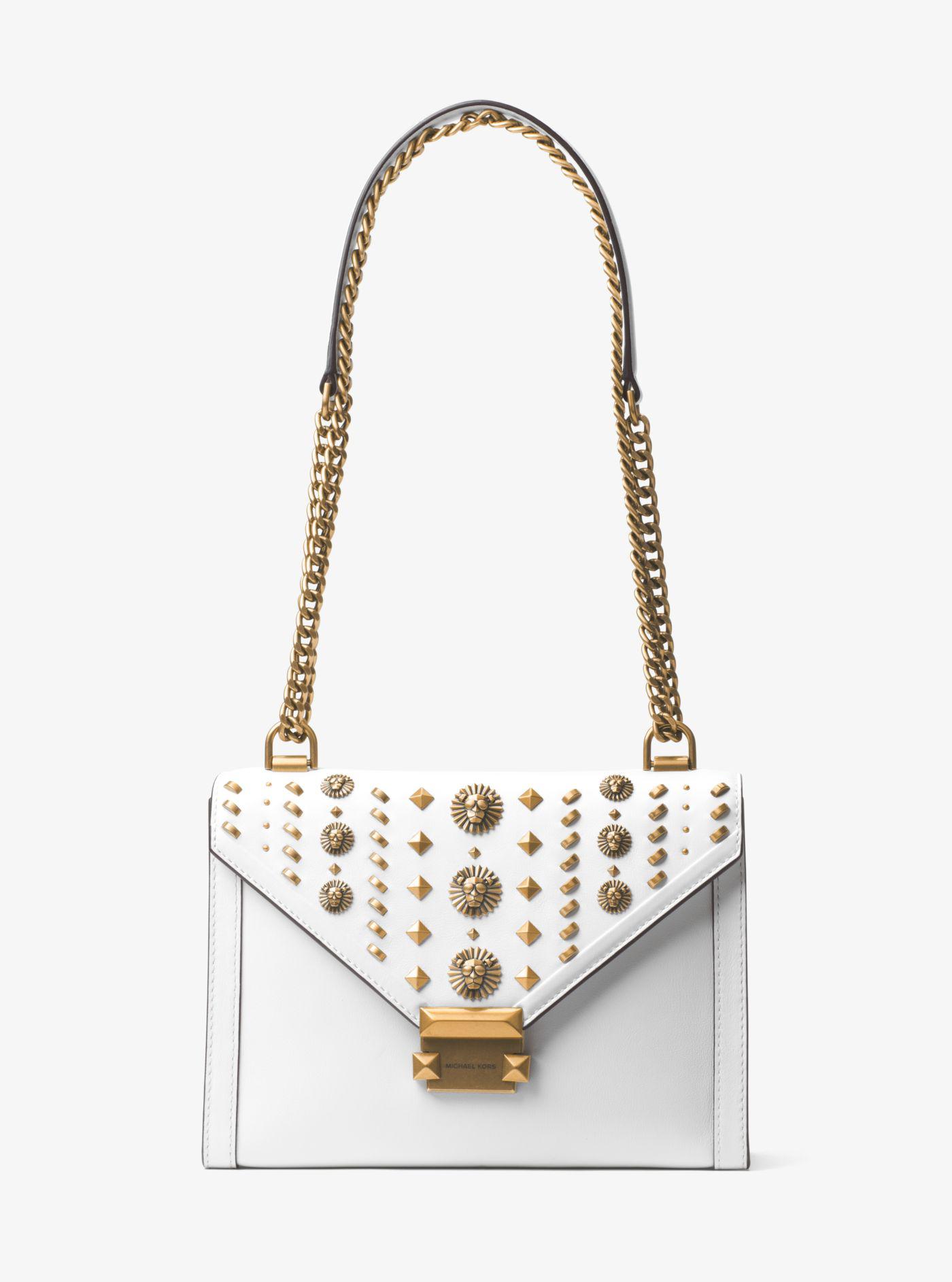 Whitney large embellished leather convertible shoulder bag sales