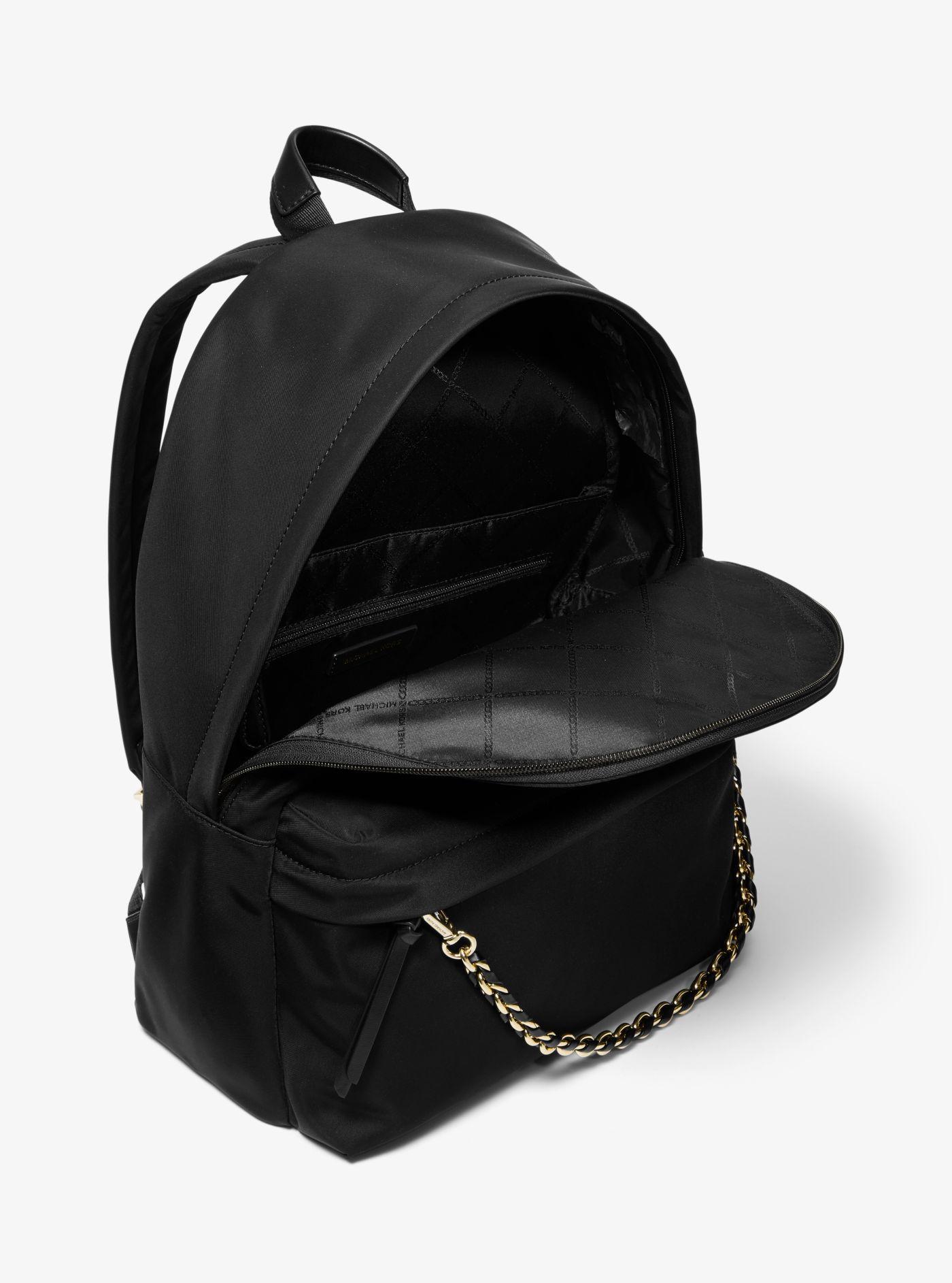 Michael Kors Synthetic Slater Large Nylon Gabardine Backpack in Black