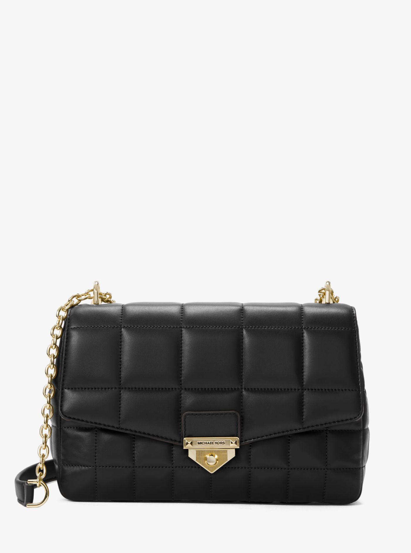 Michael Kors Soho Extra-large Quilted Leather Shoulder Bag in Black - Lyst