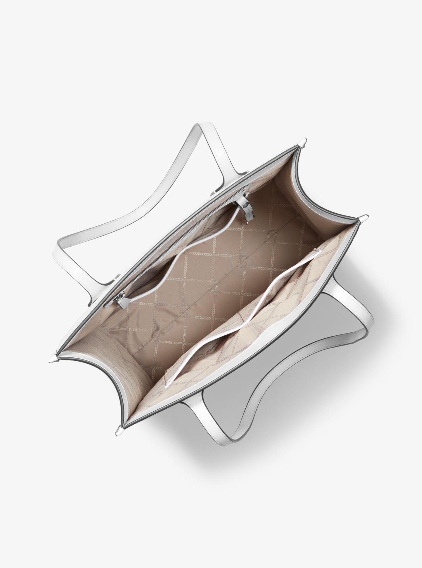 mk bay large logo tote