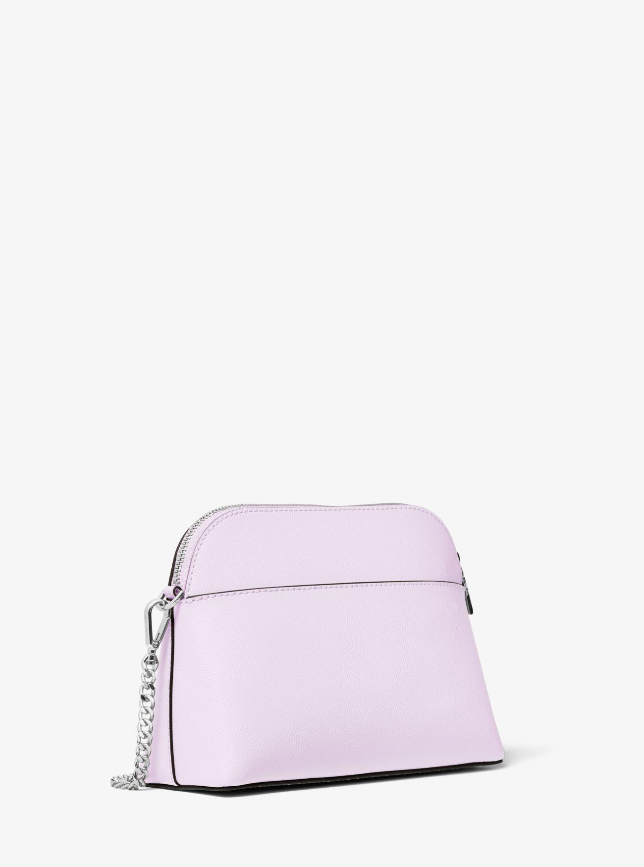 michael michael kors crossgrain leather dome crossbody