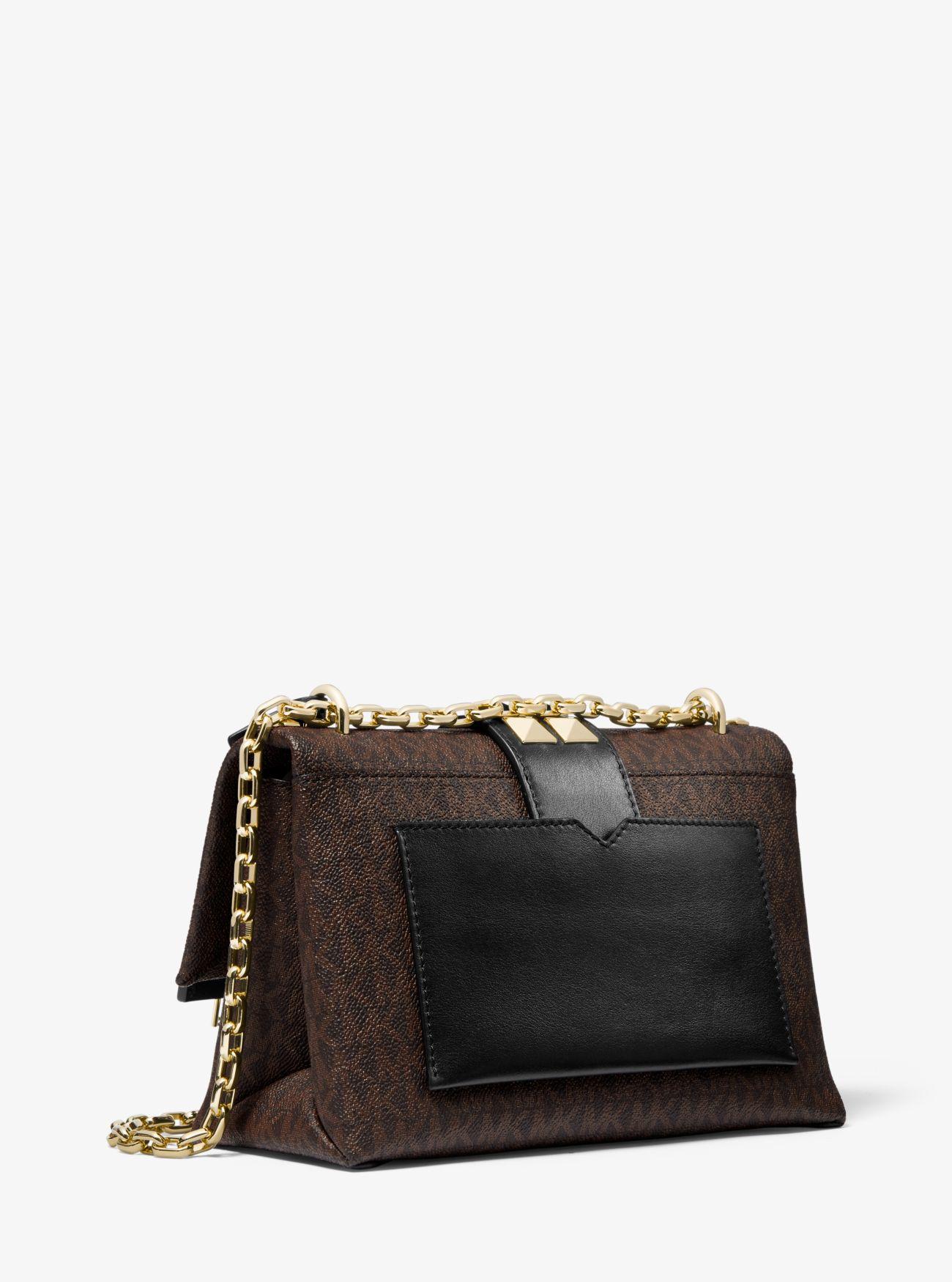 Michael Kors Cece Medium Studded Logo And Leather Convertible Shoulder