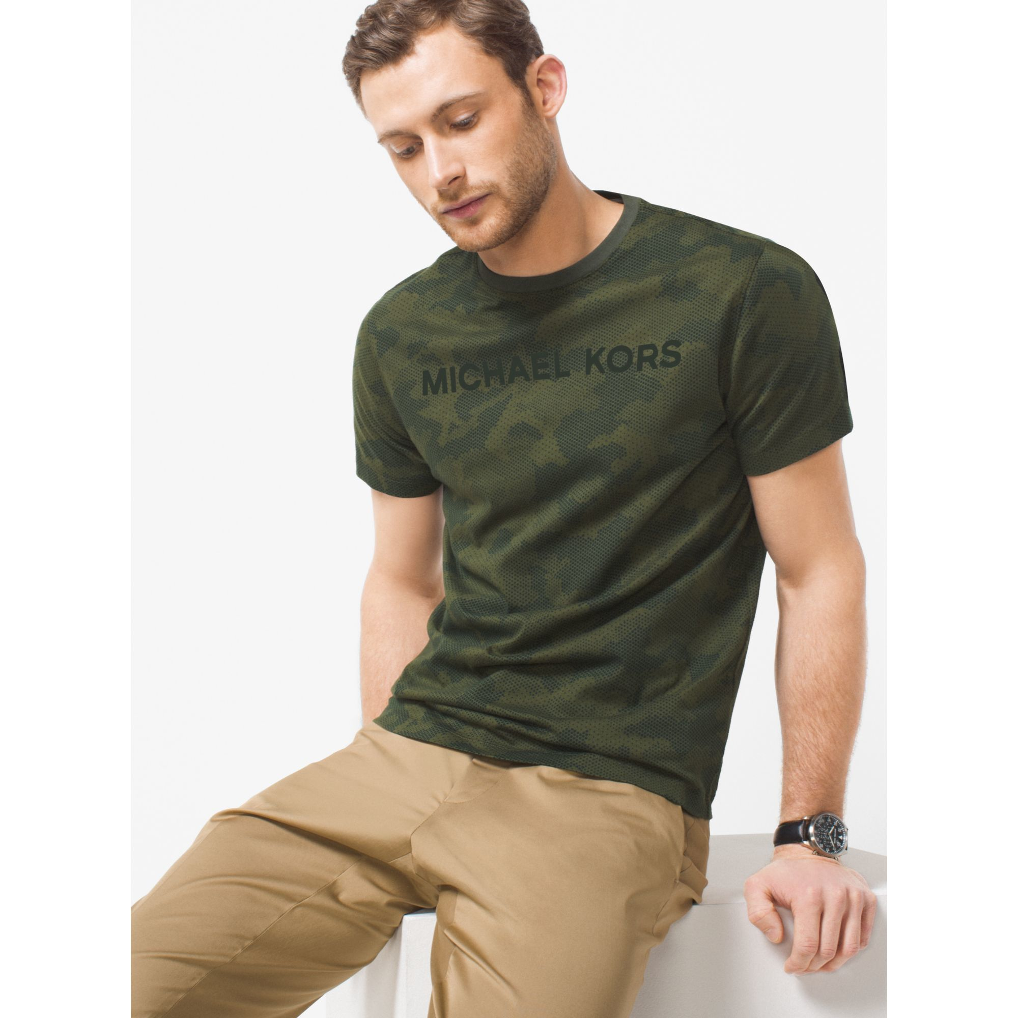 michael kors t shirt green