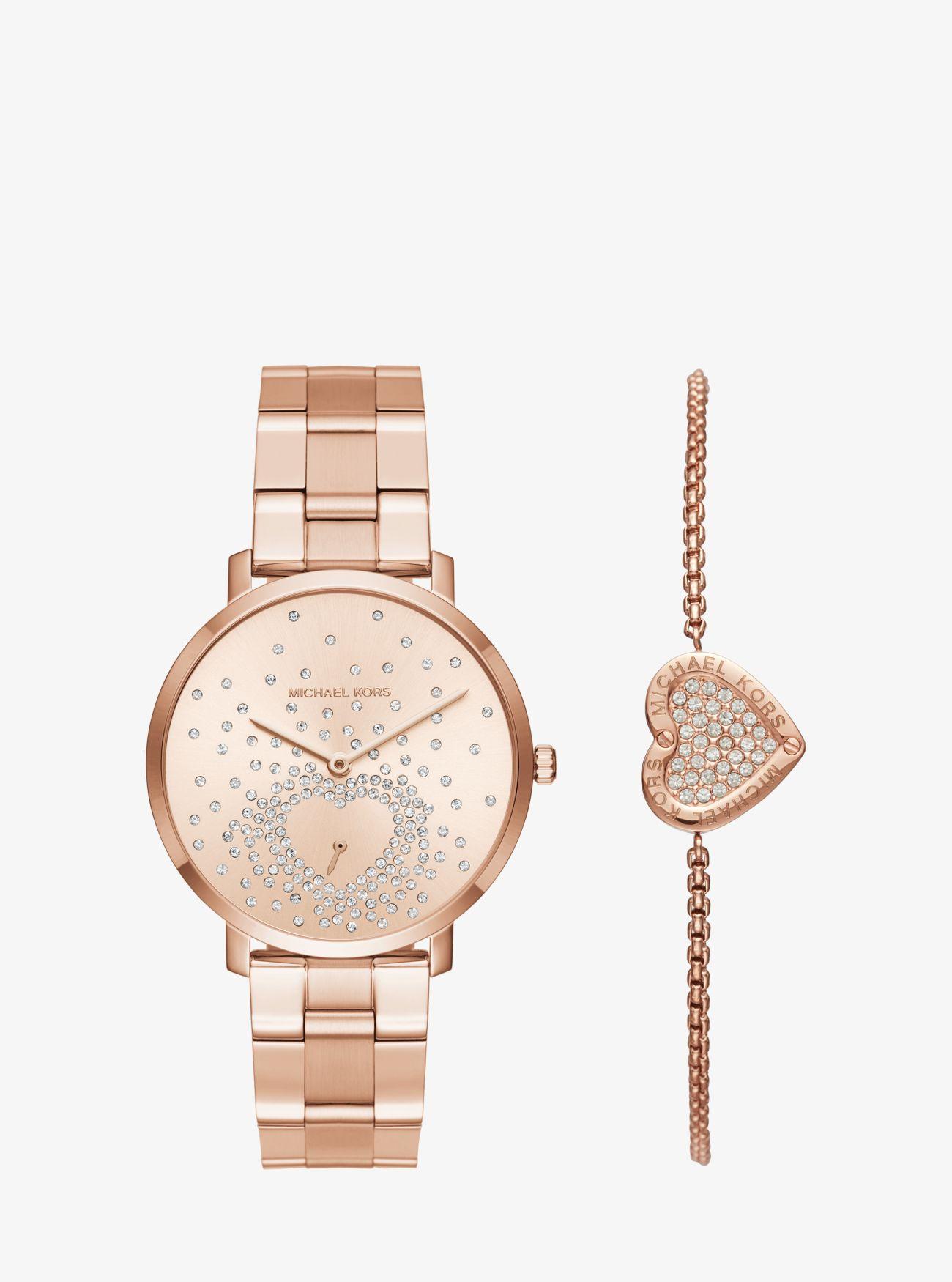 Lyst - Michael kors Jaryn Rose Gold-tone Watch And  
