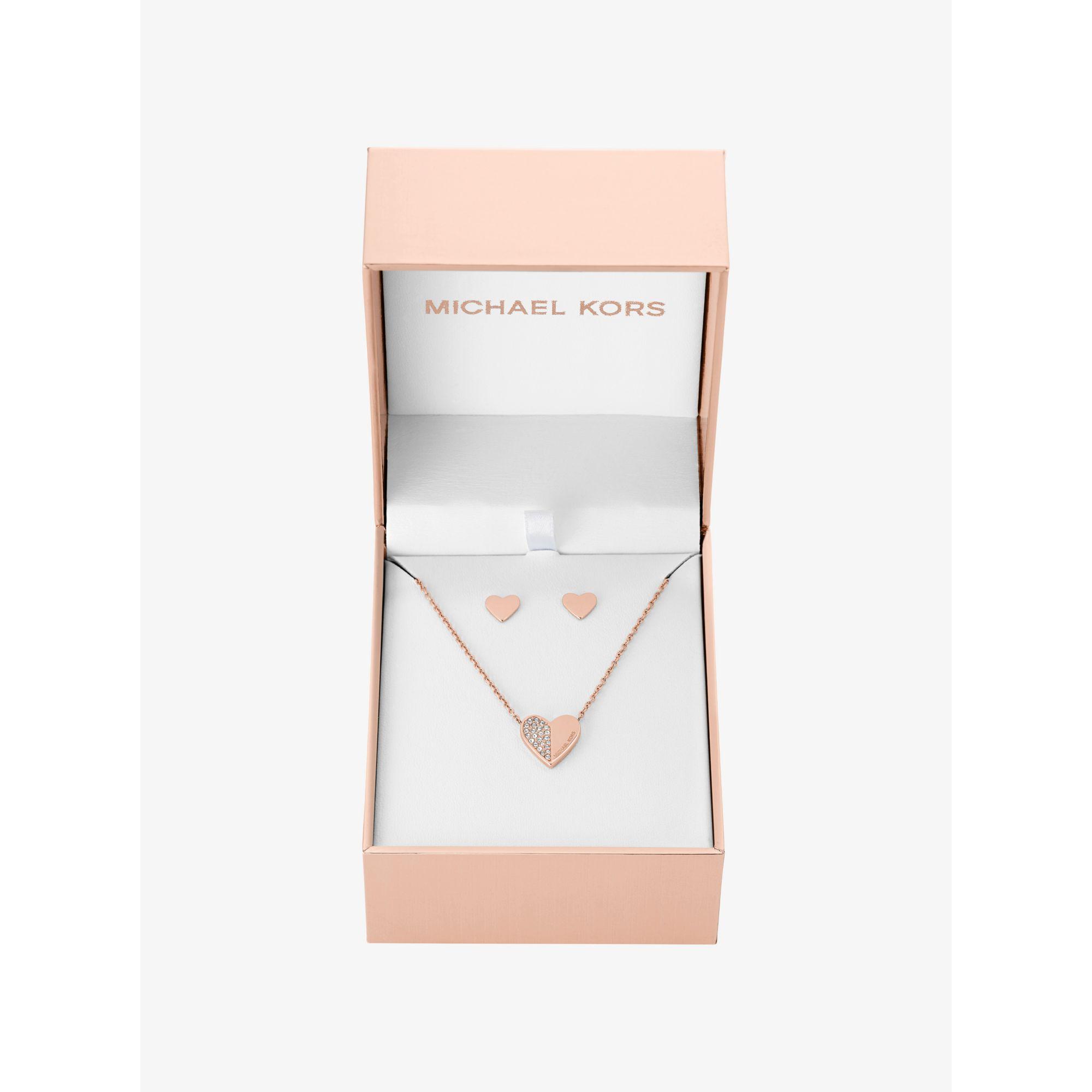michael kors earring and bracelet set