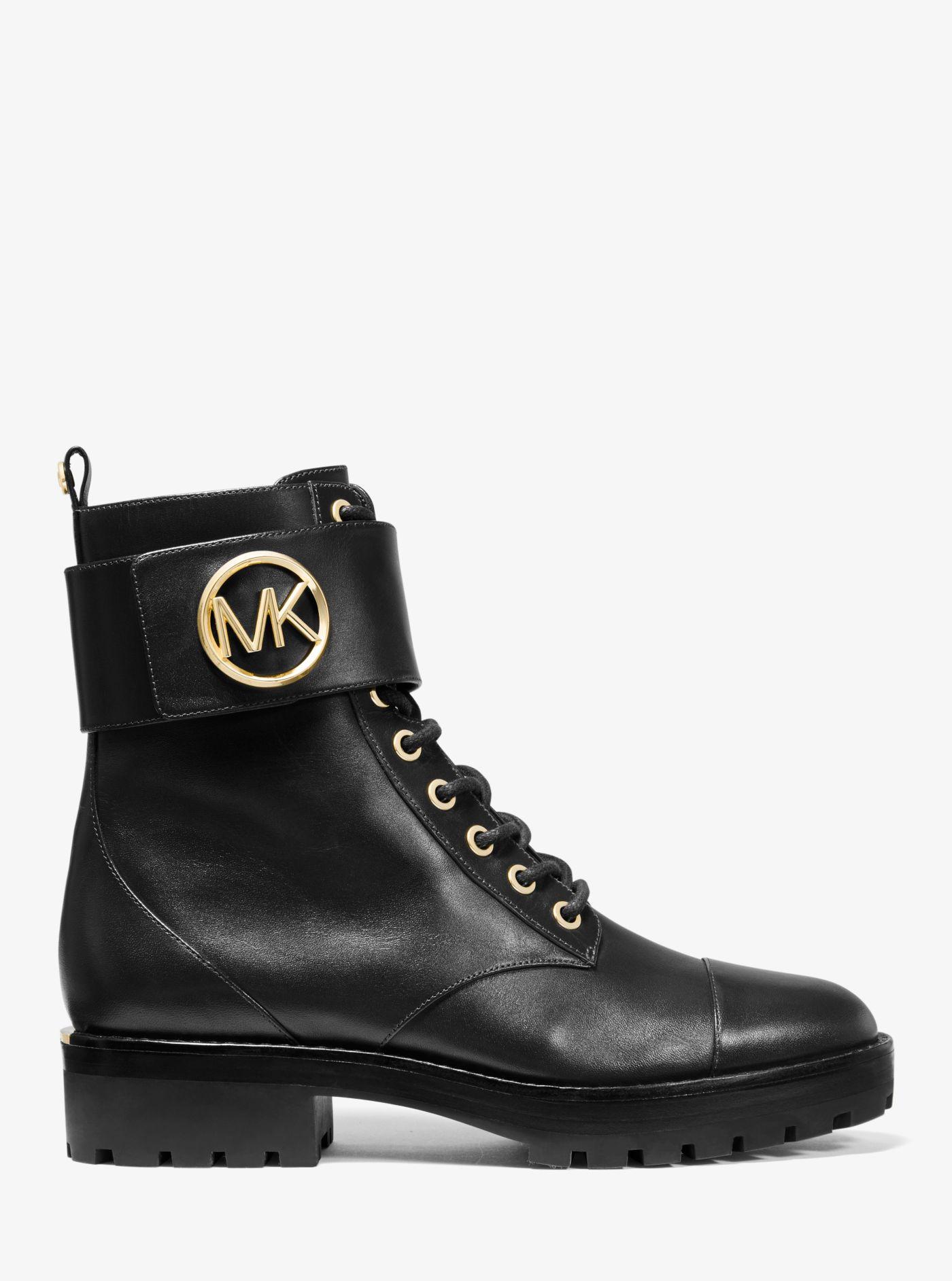 Michael kors tatum studded leather combat boot Clearance