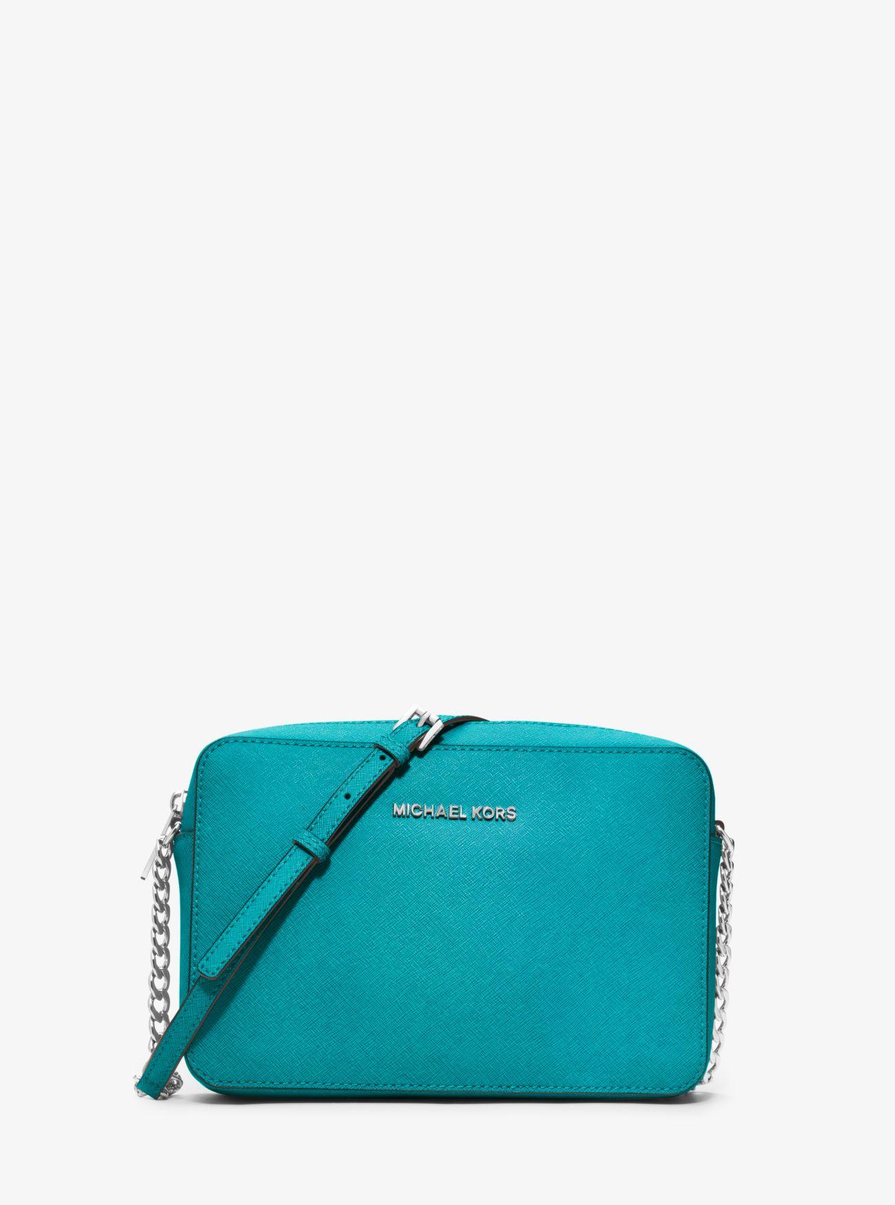Descubrir 113+ imagen michael kors turquoise handbag