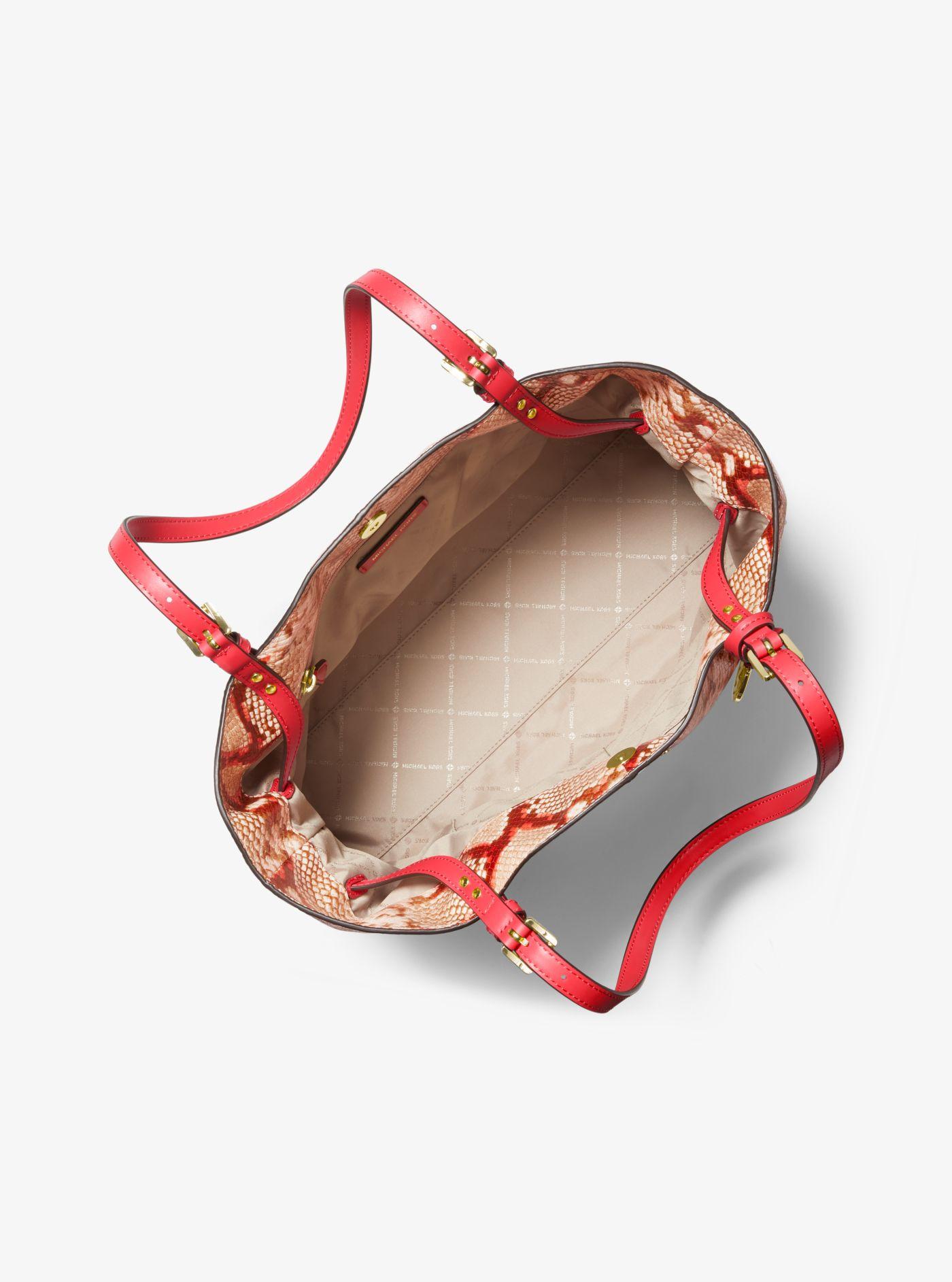 michael kors lenox large python