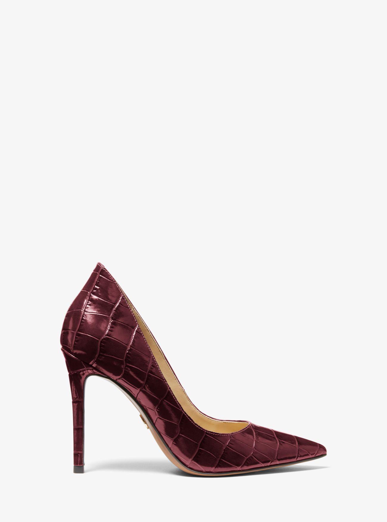Keke crocodile embossed leather pump Clearance