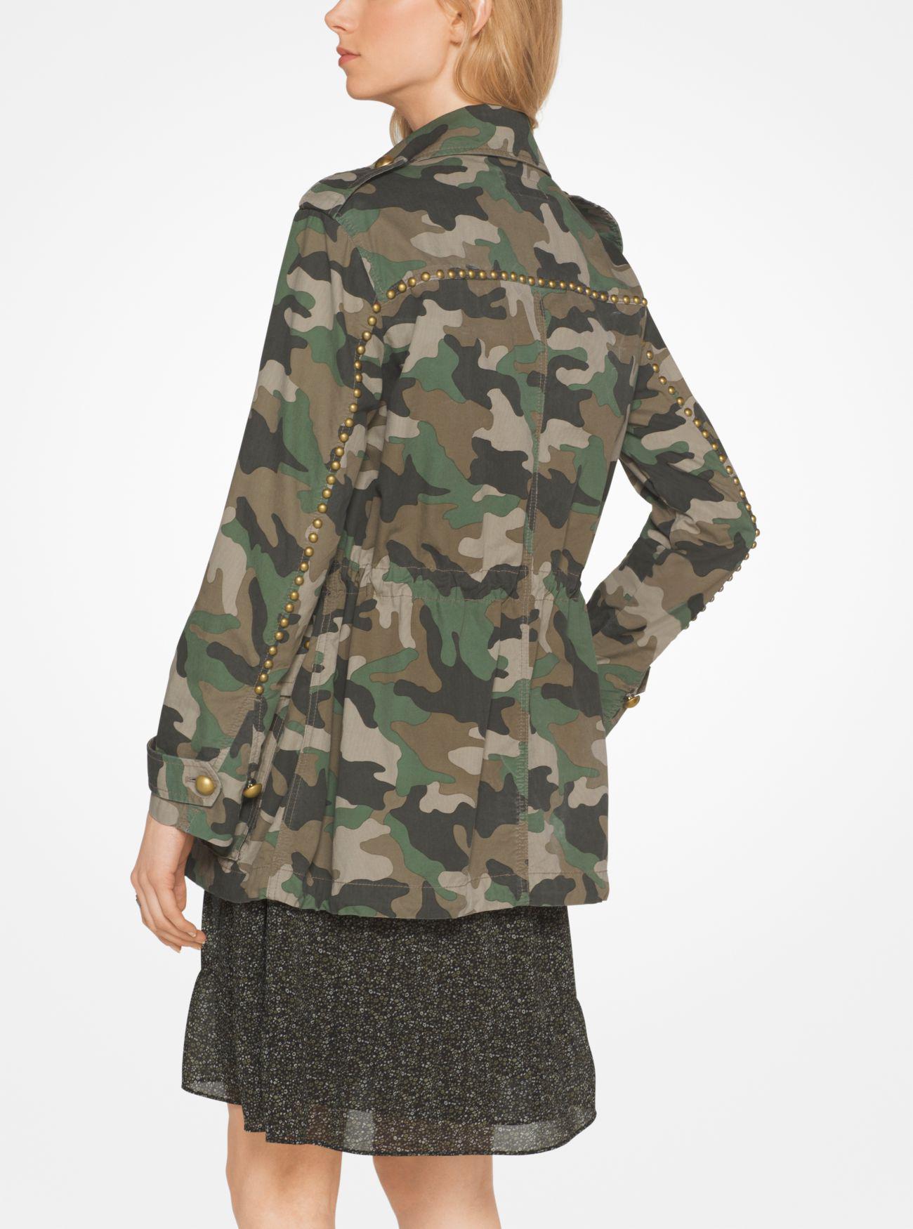 michael kors camo jacket