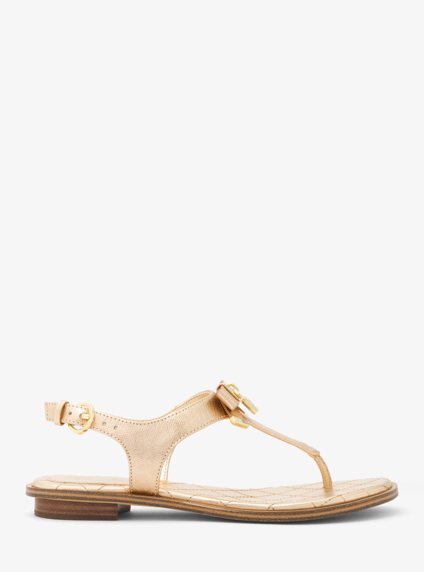 michael kors metallic sandals