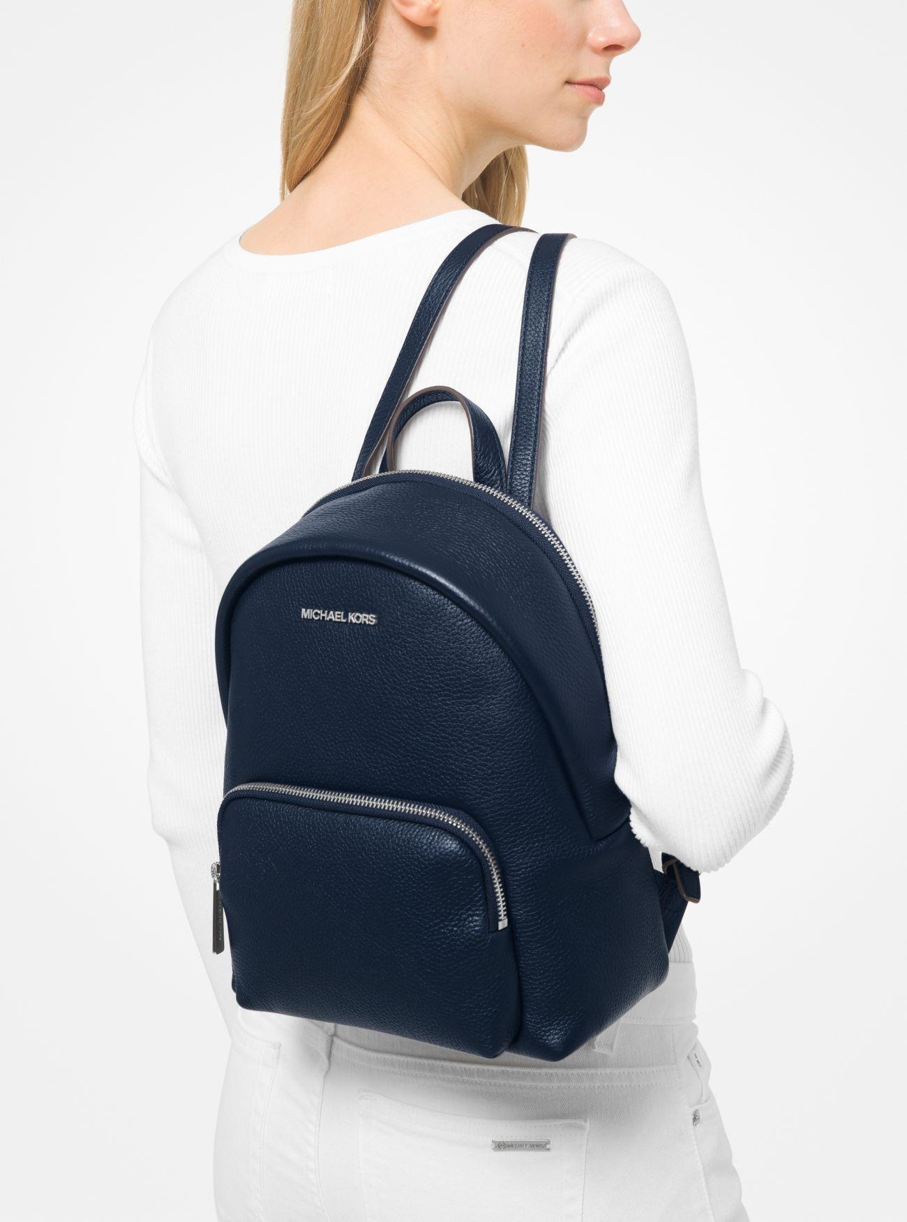 Zaino Erin medio in pelle martellata di Michael Kors in Blu Lyst