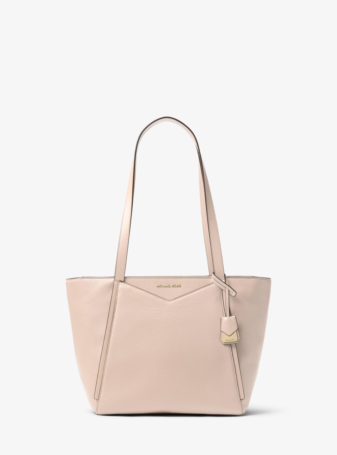 michael kors whitney small pebbled leather tote