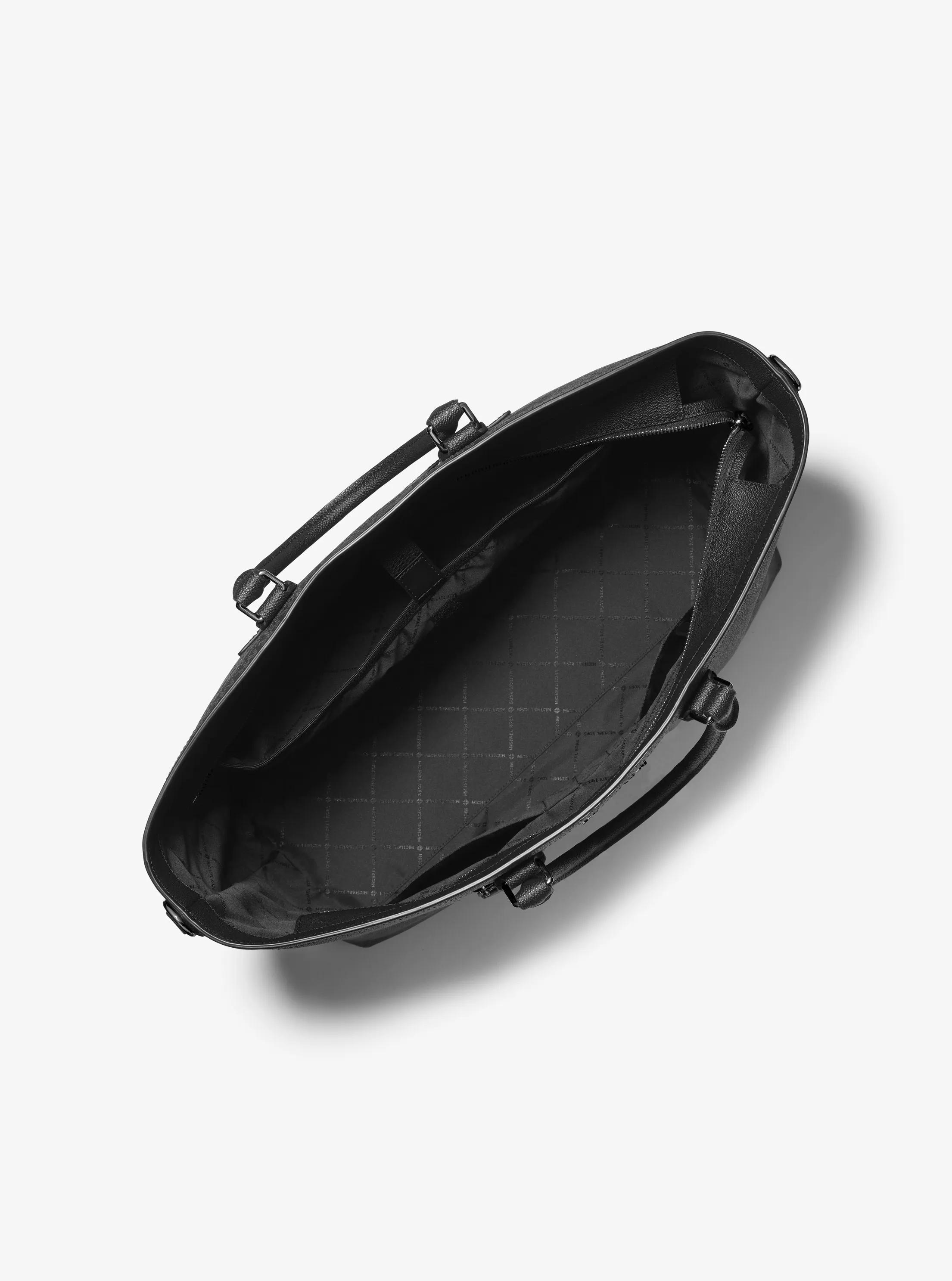 Michael Kors Hudson Signature Logo Tote Bag in Black for Men | Lyst