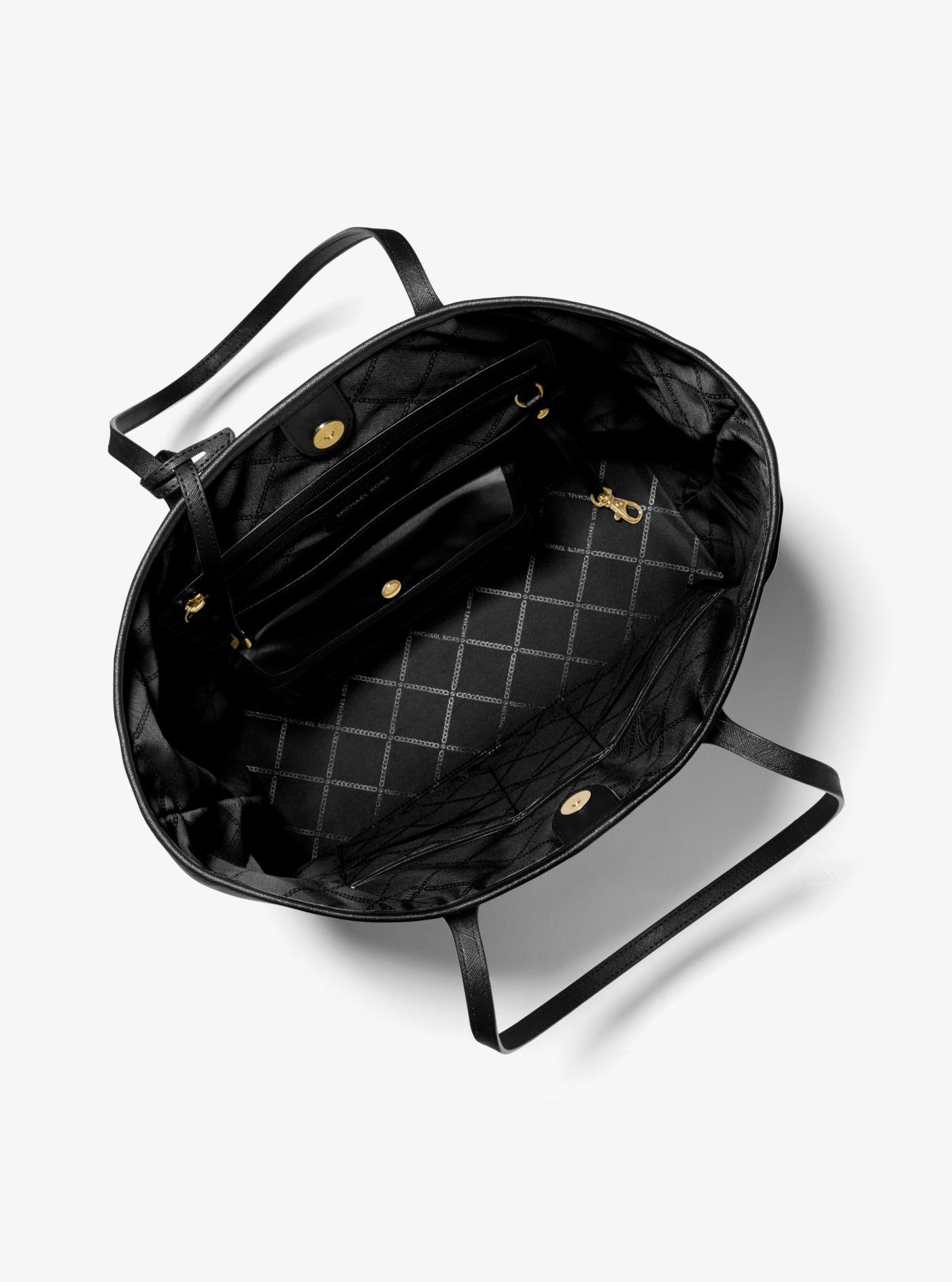 eva large nylon gabardine tote bag