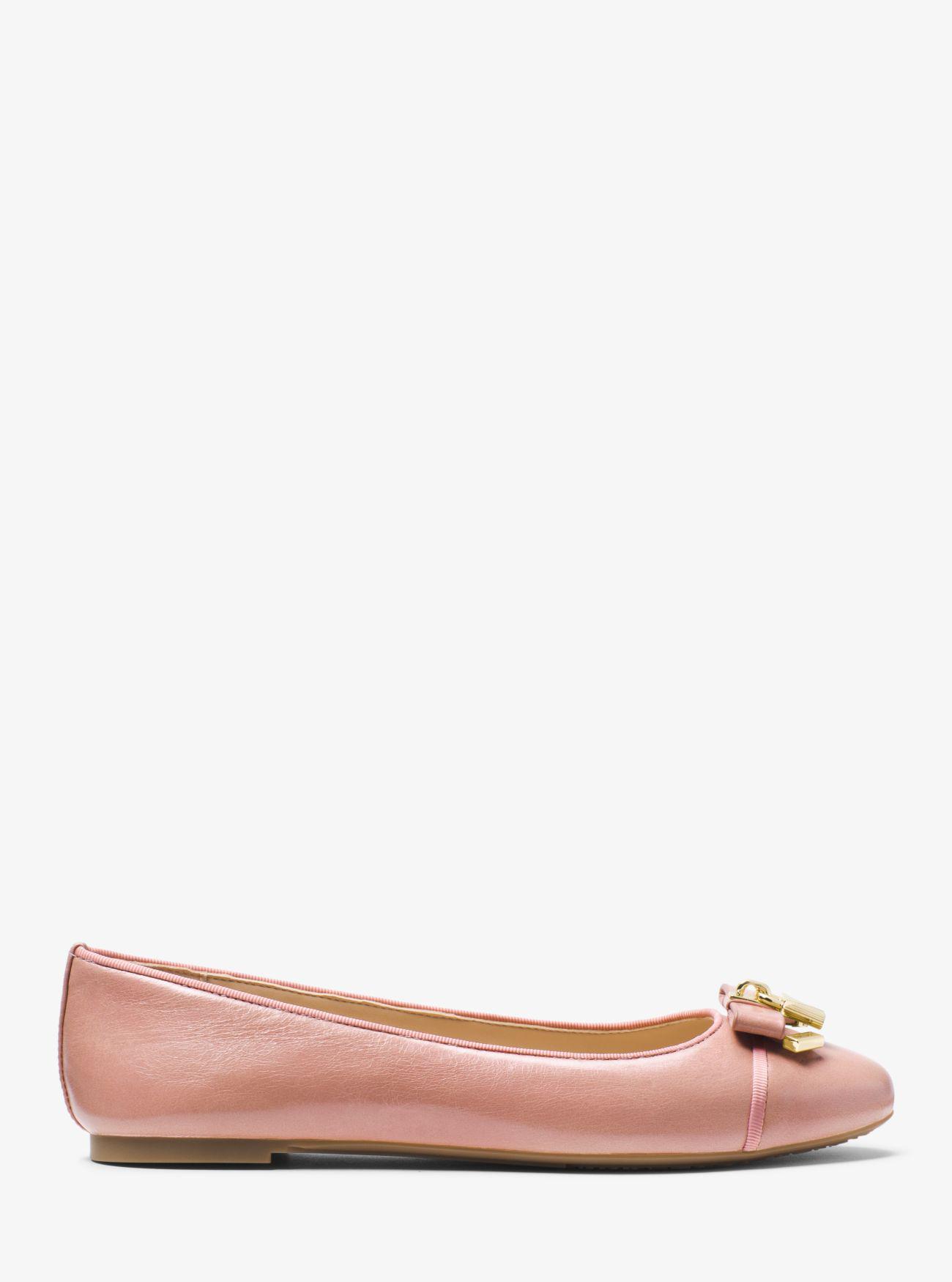 alice metallic leather ballet flat