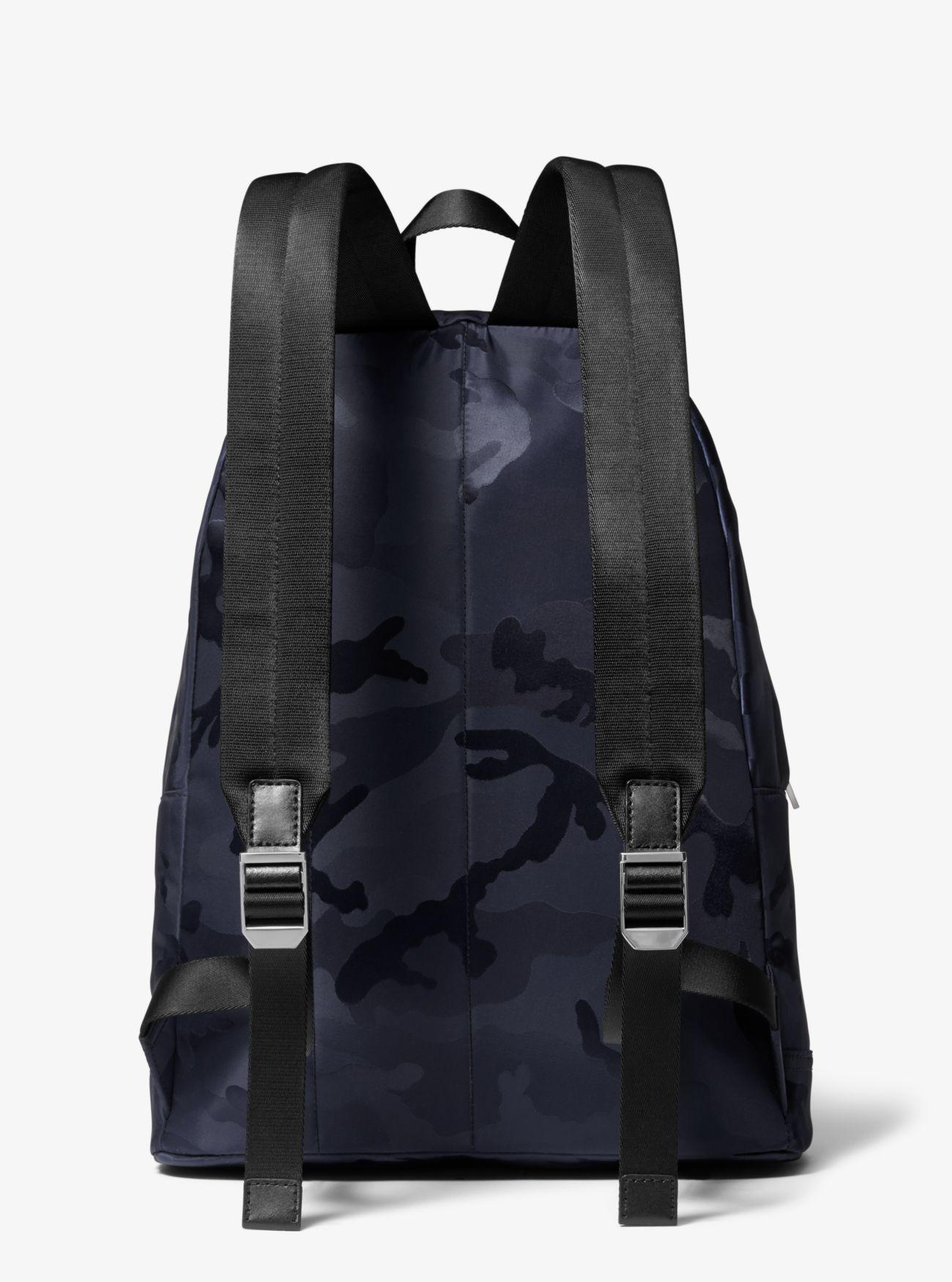 Michael Kors Kent Camouflage Nylon Jacquard Backpack in Blue for Men Lyst