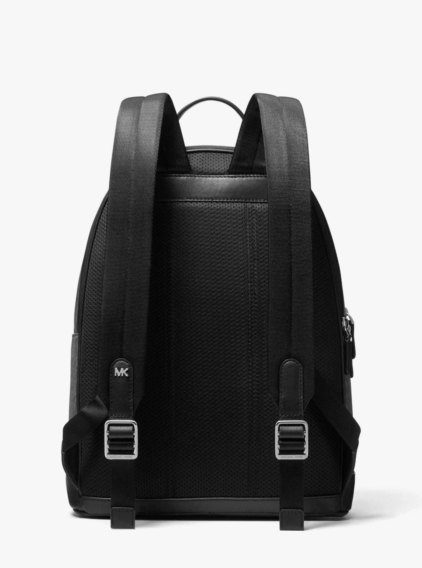 hudson logo stripe backpack
