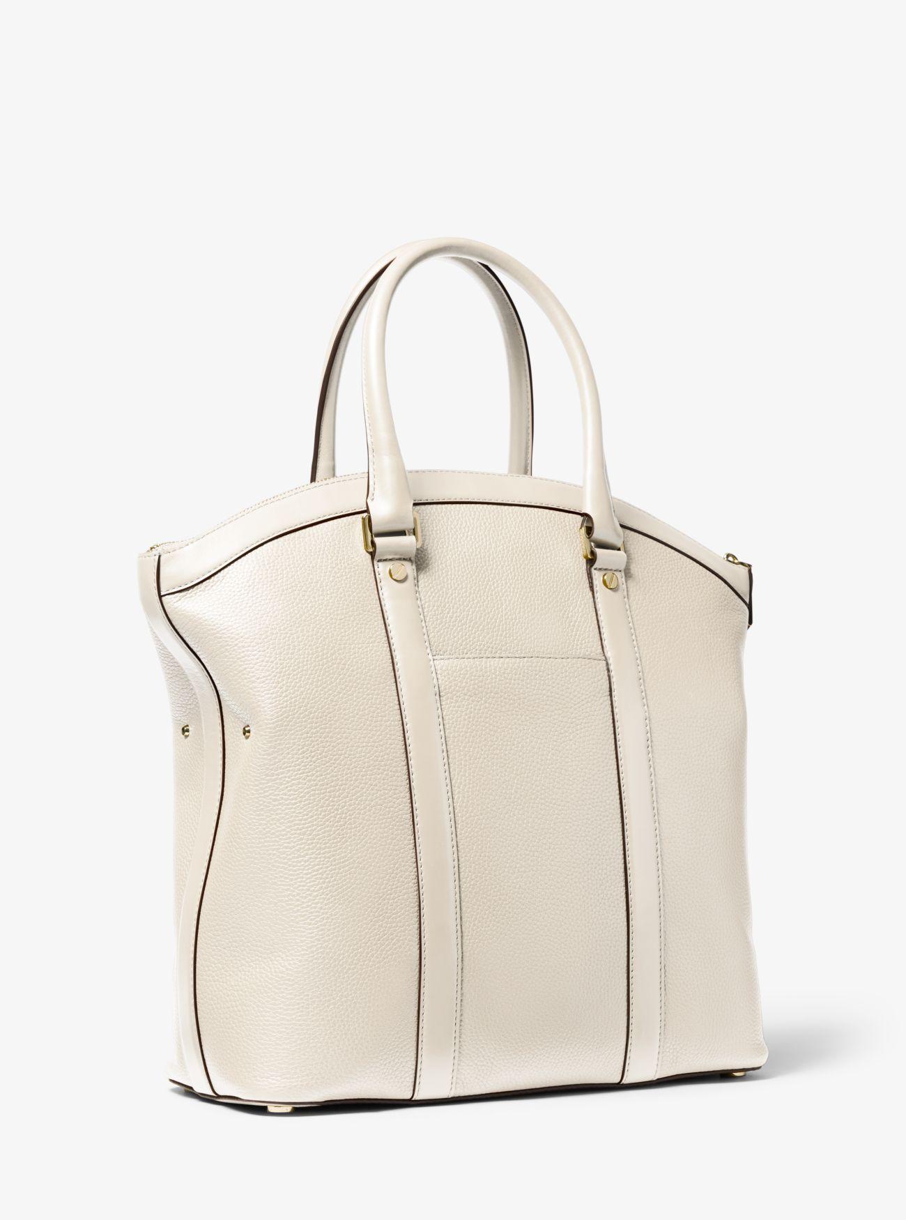 michael kors bedford legacy large pebbled leather tote bolsa