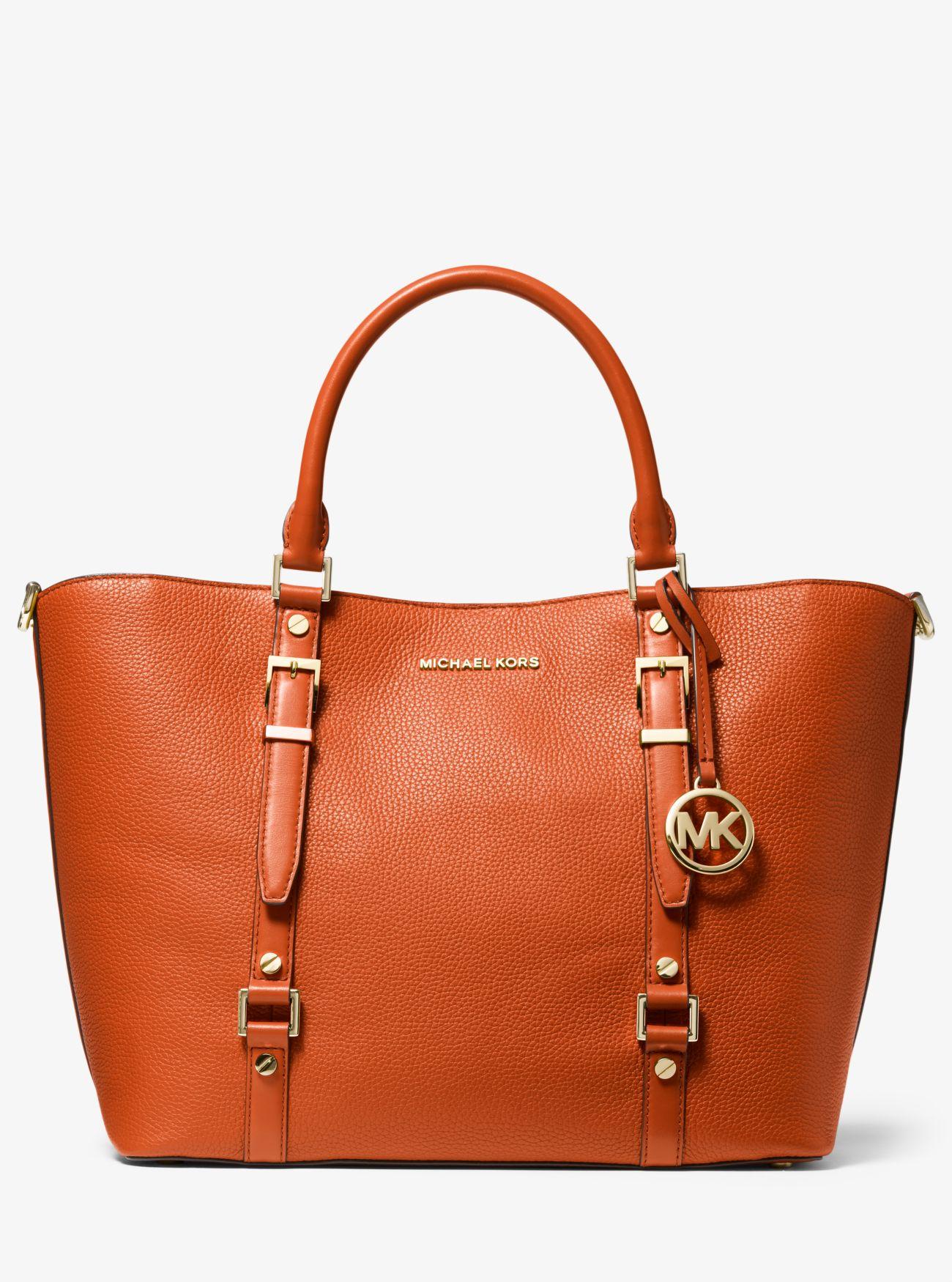 MICHAEL Michael Kors Bedford Legacy Large Pebbled Leather Tote Bag in ...