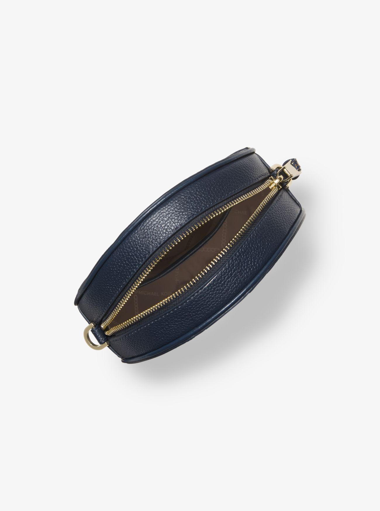 michael michael kors pebbled leather canteen crossbody