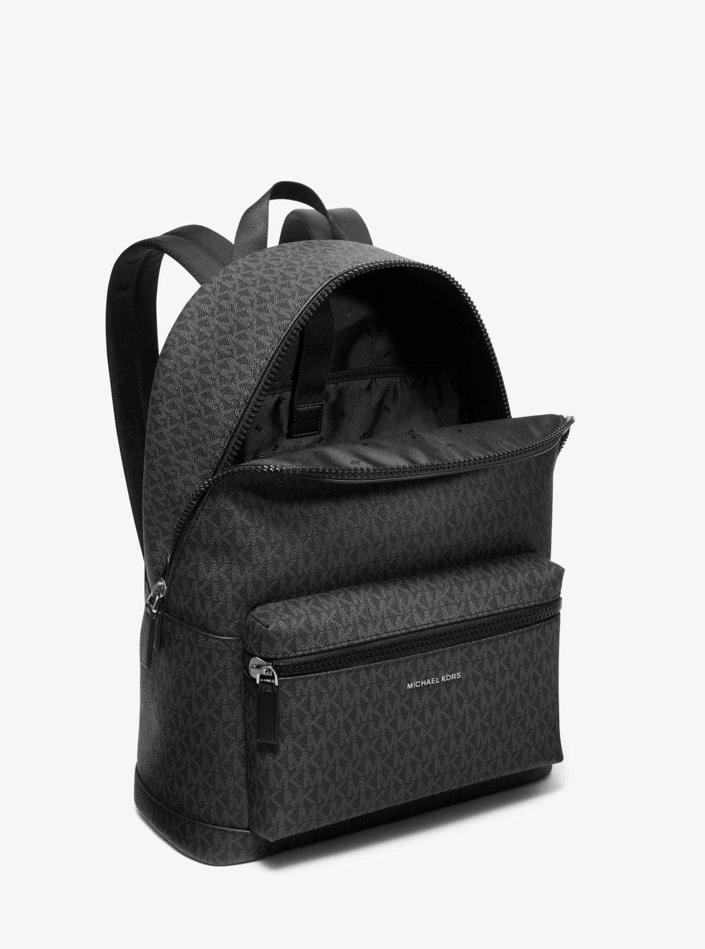 Michael Kors Canvas Cooper Logo Backpack in Black Lyst