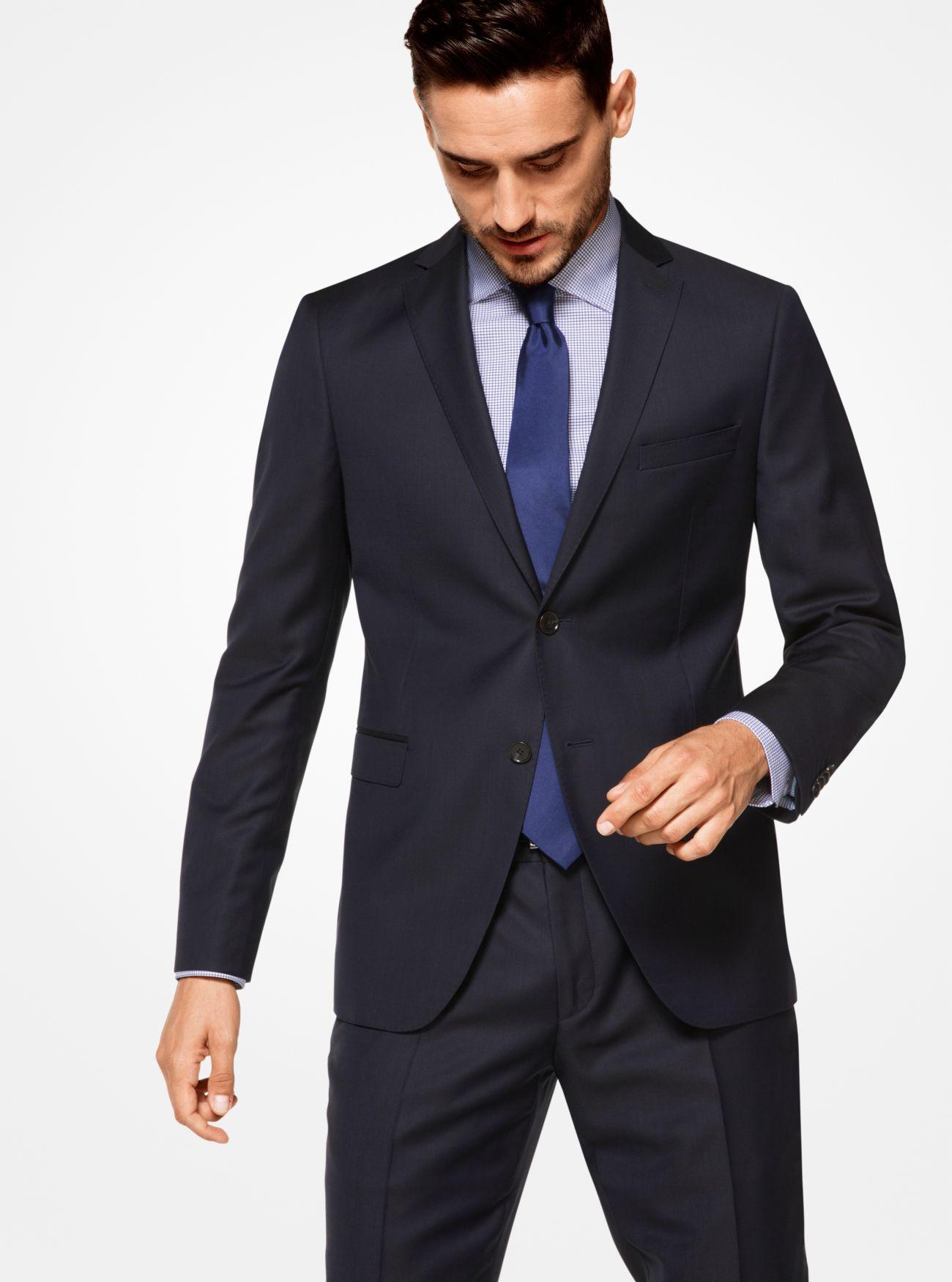 michael kors navy suit